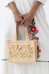Stabtasche aus geflochtenem Bast Rosanna
