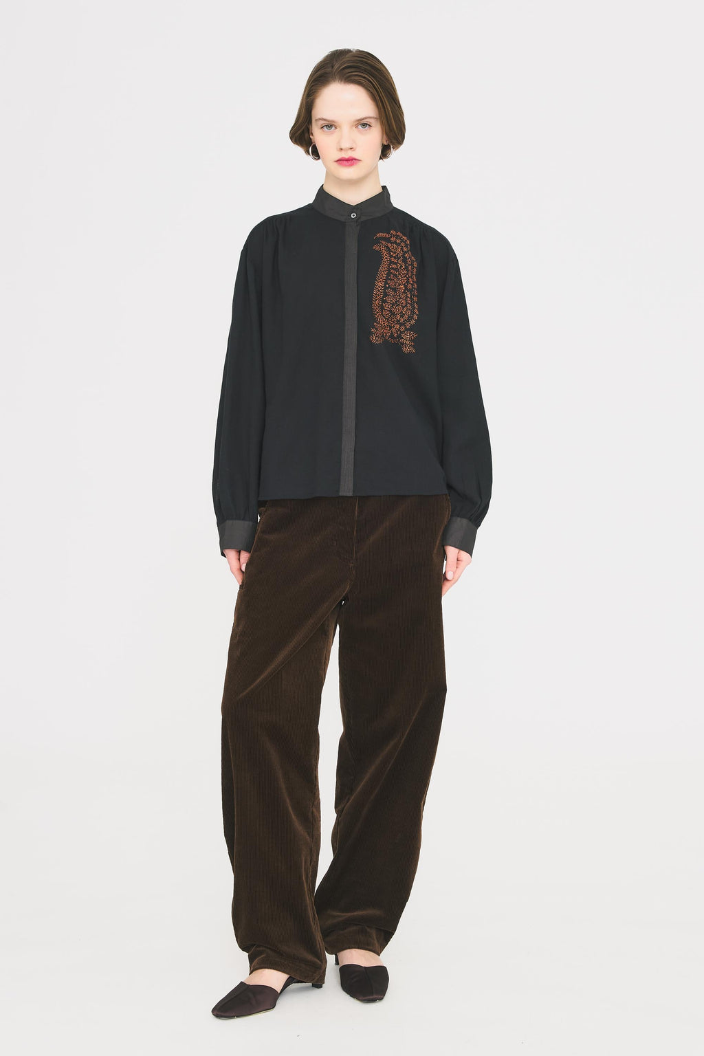 Alana - Women's chic blouse with mid-length sleeves
