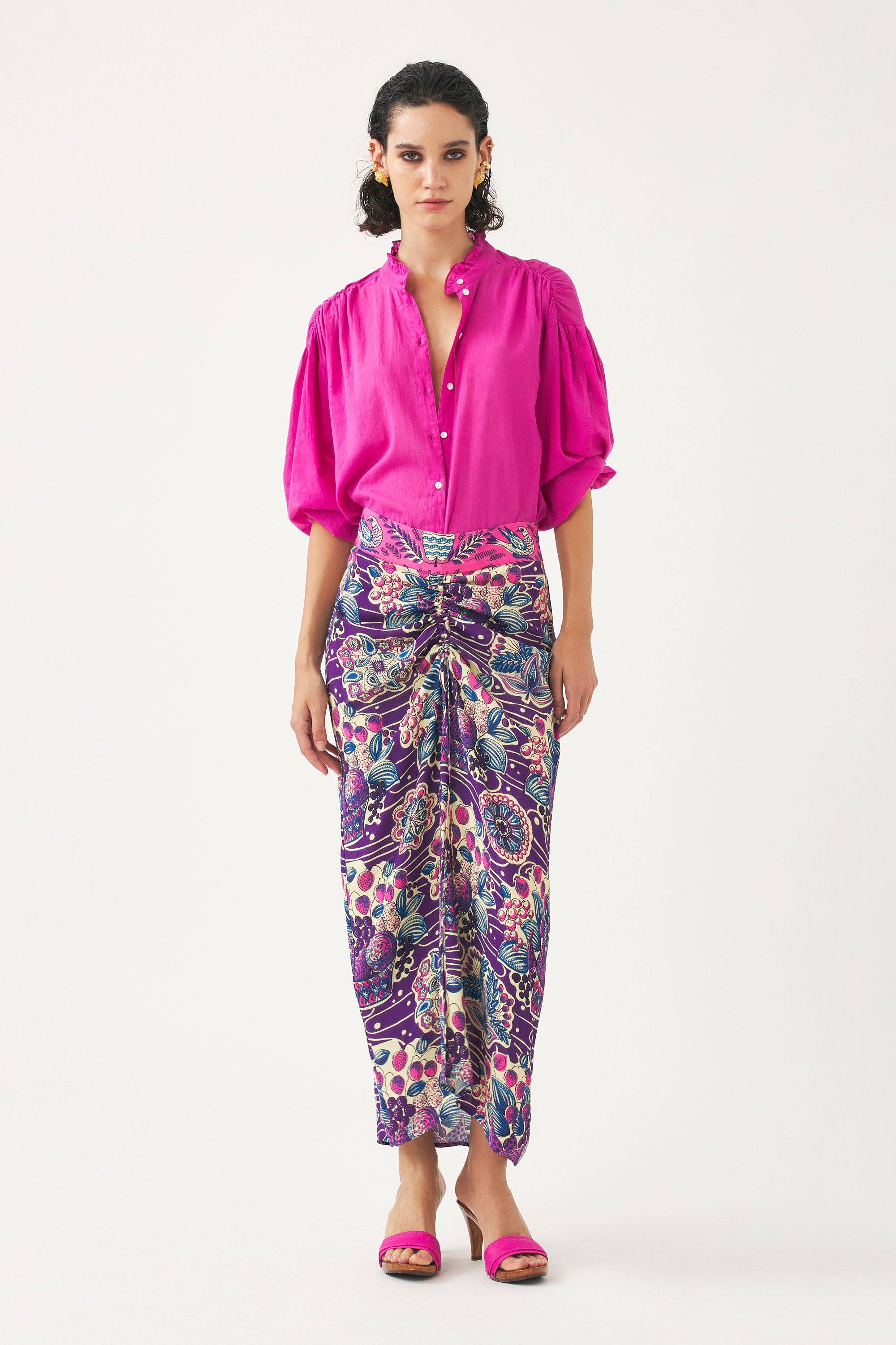 Cotton voile blouse Anna
