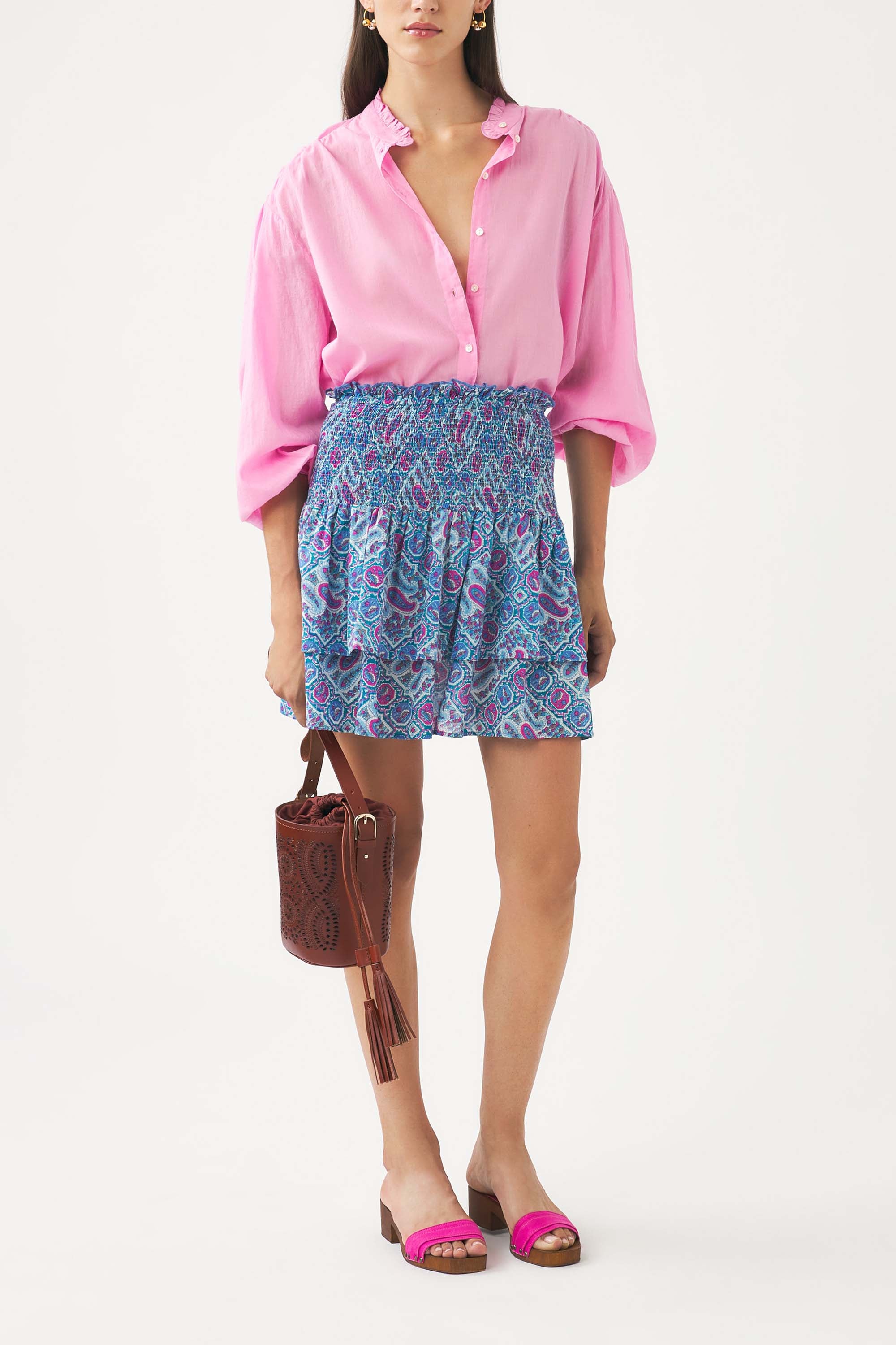 Chemisier en voile de coton Anna