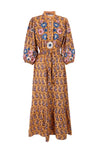 Embroidered long dress Amantine - CABANA & ANTIK BATIK