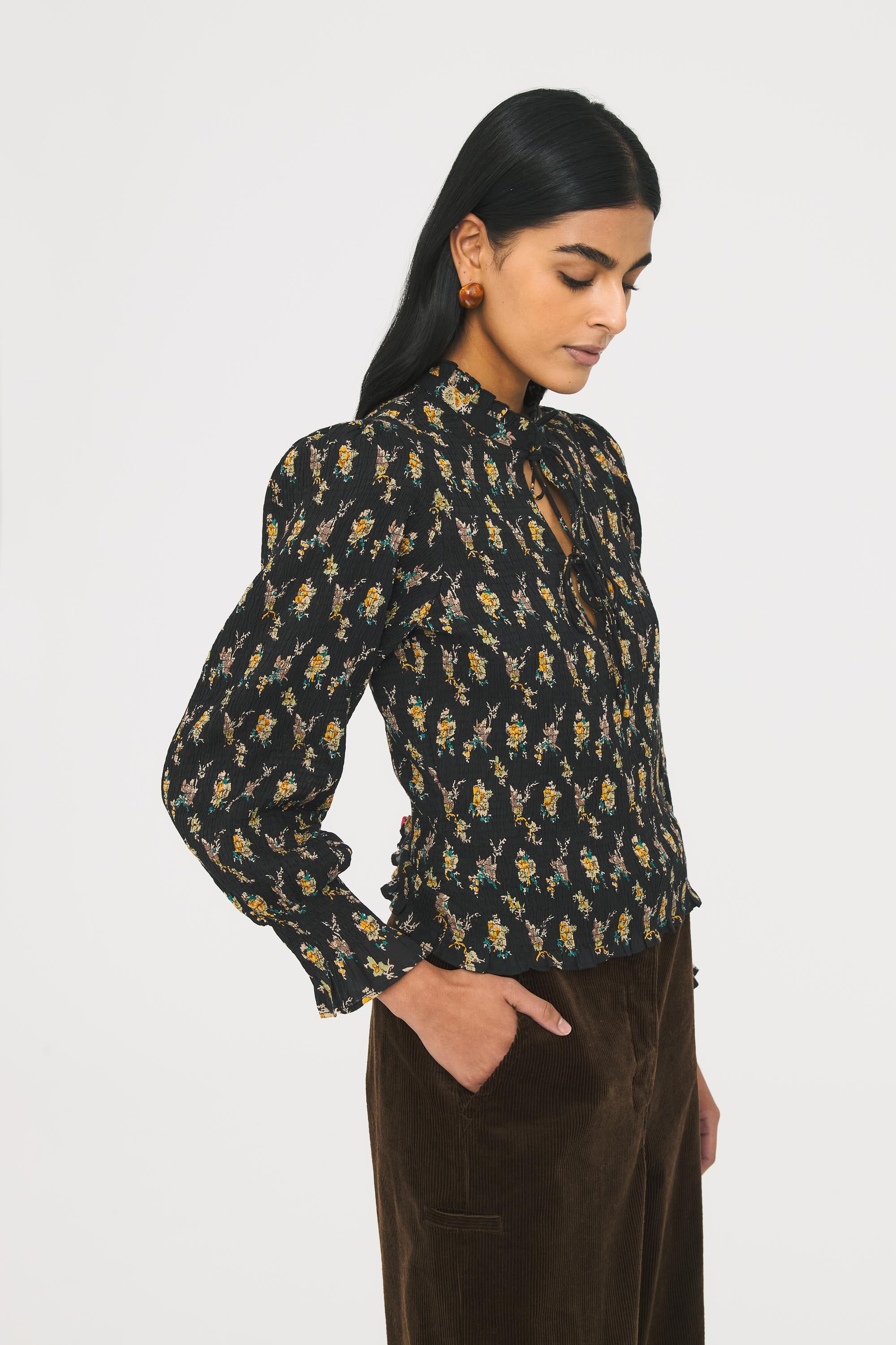 Blouse smockée Chino