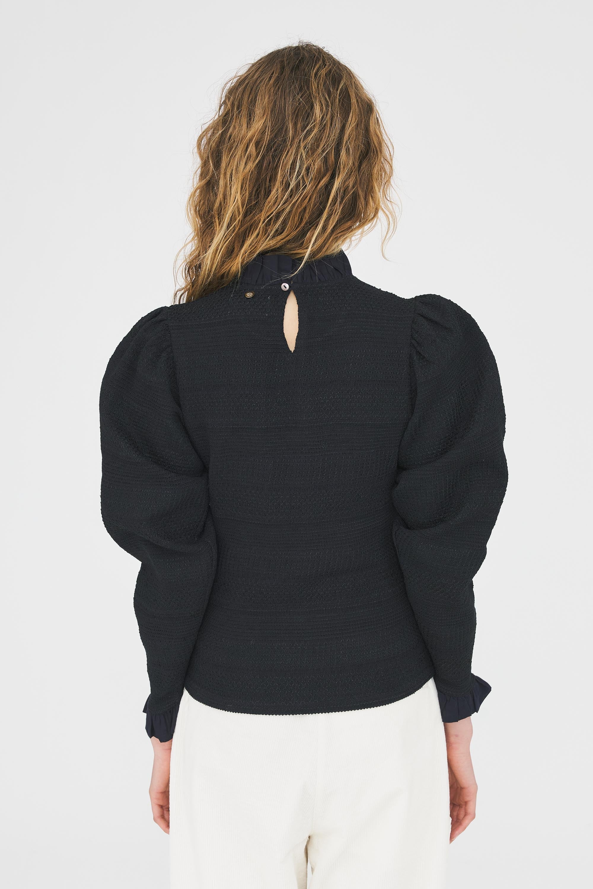 Elisa smocked blouse