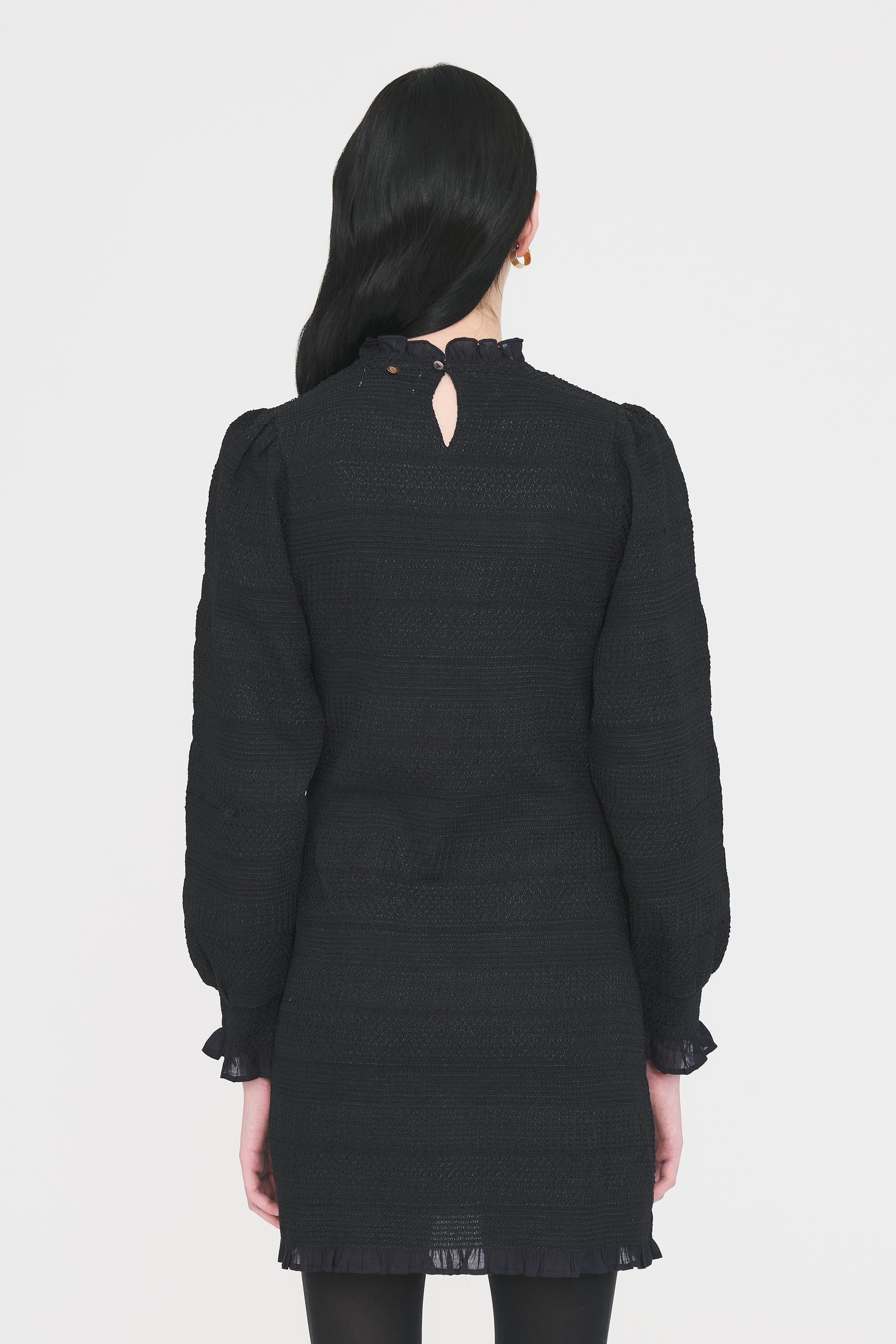 Elisa long smocked dress