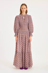 Kayla smocked maxi dress