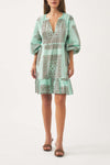 Cotton voile print mini dress Nalii