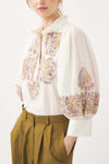 Hand-embroidered blouse Neil