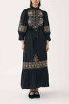 Hand-embroidered maxi dress Neil
