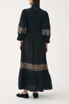 Hand-embroidered maxi dress Neil