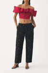 Off-shoulder cropped top Pop