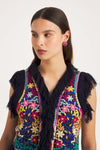 Rainbow Embroidered Vest