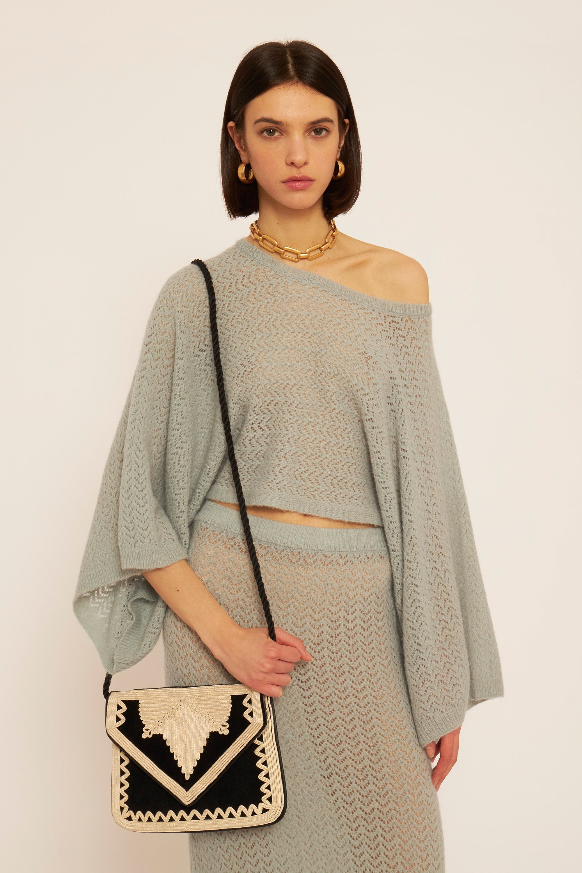 Pochette en velours Achile