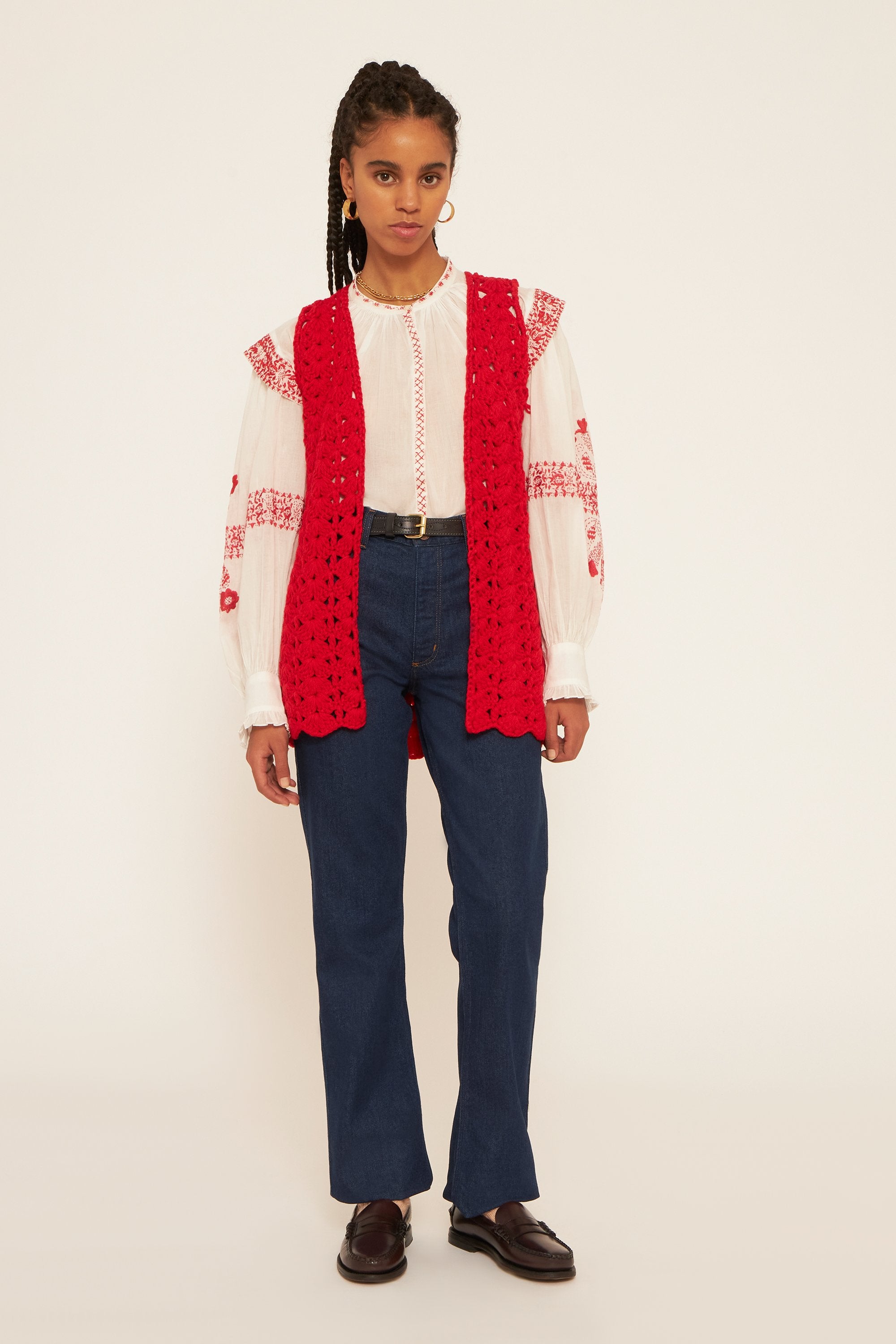 Blouse brodée Alan