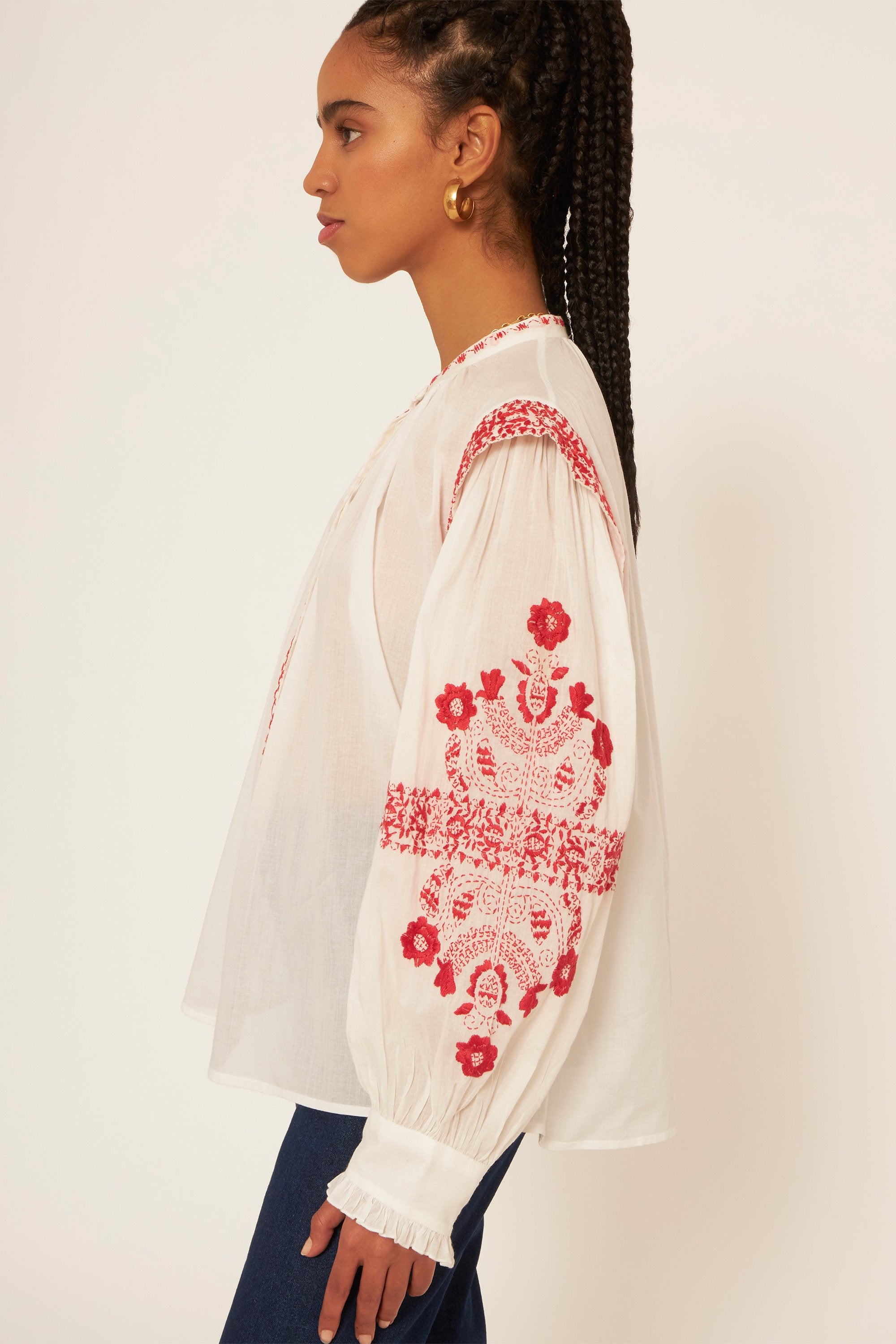 Blouse brodée Alan