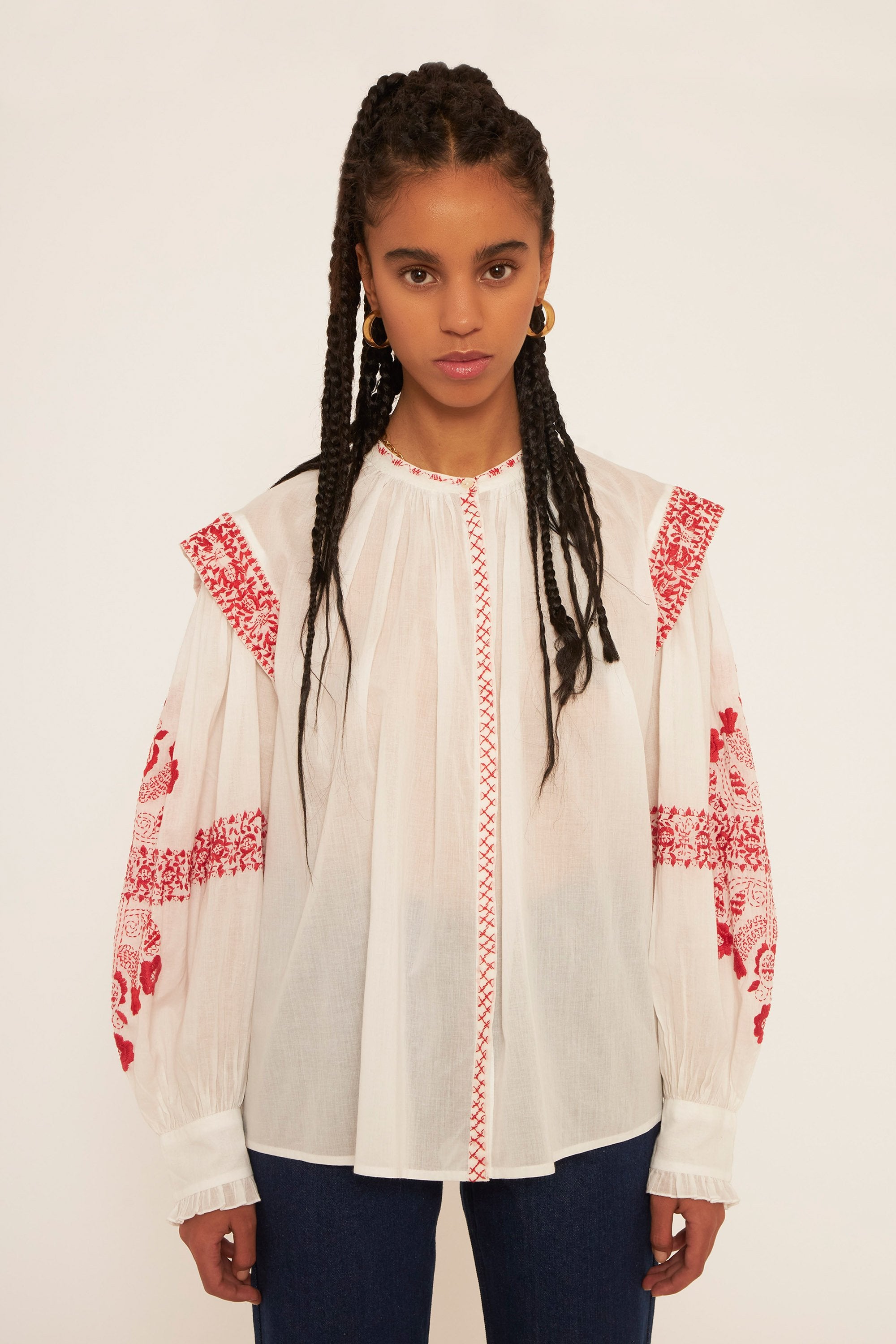 Blouse brodée Alan