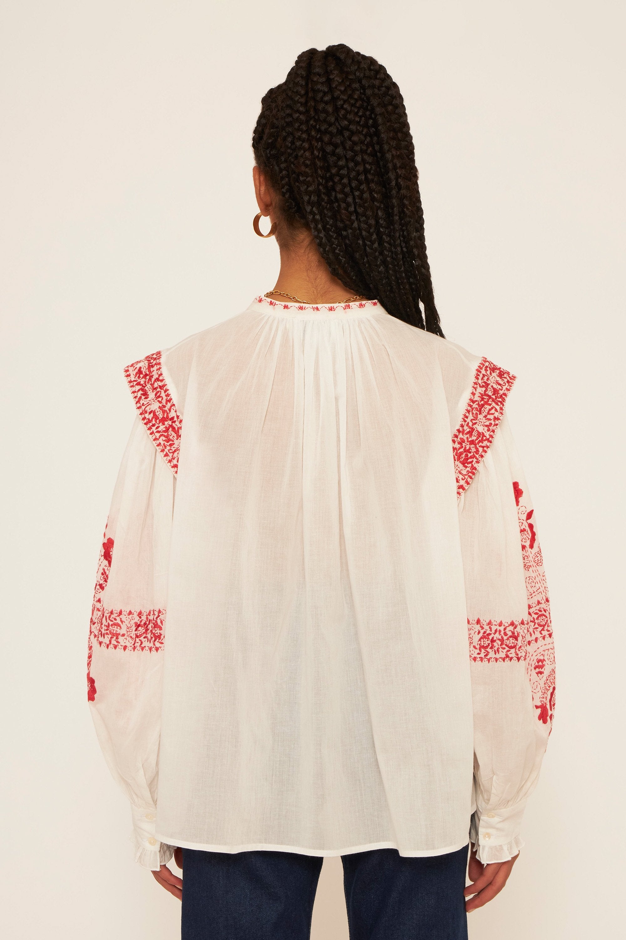 Blouse brodée Alan