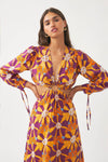 Robe longue à découpes Alicia