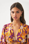 Robe longue à découpes Alicia