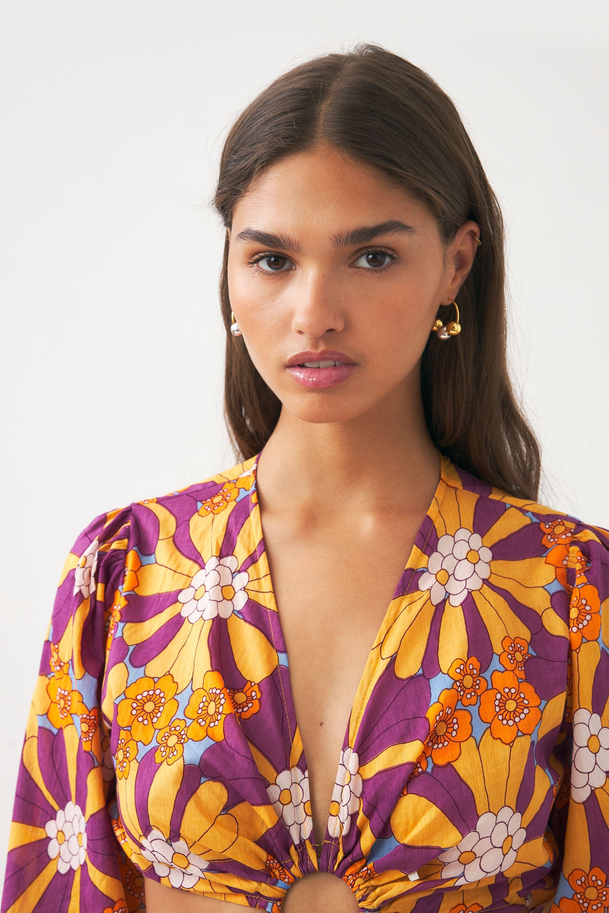Robe longue à découpes Alicia