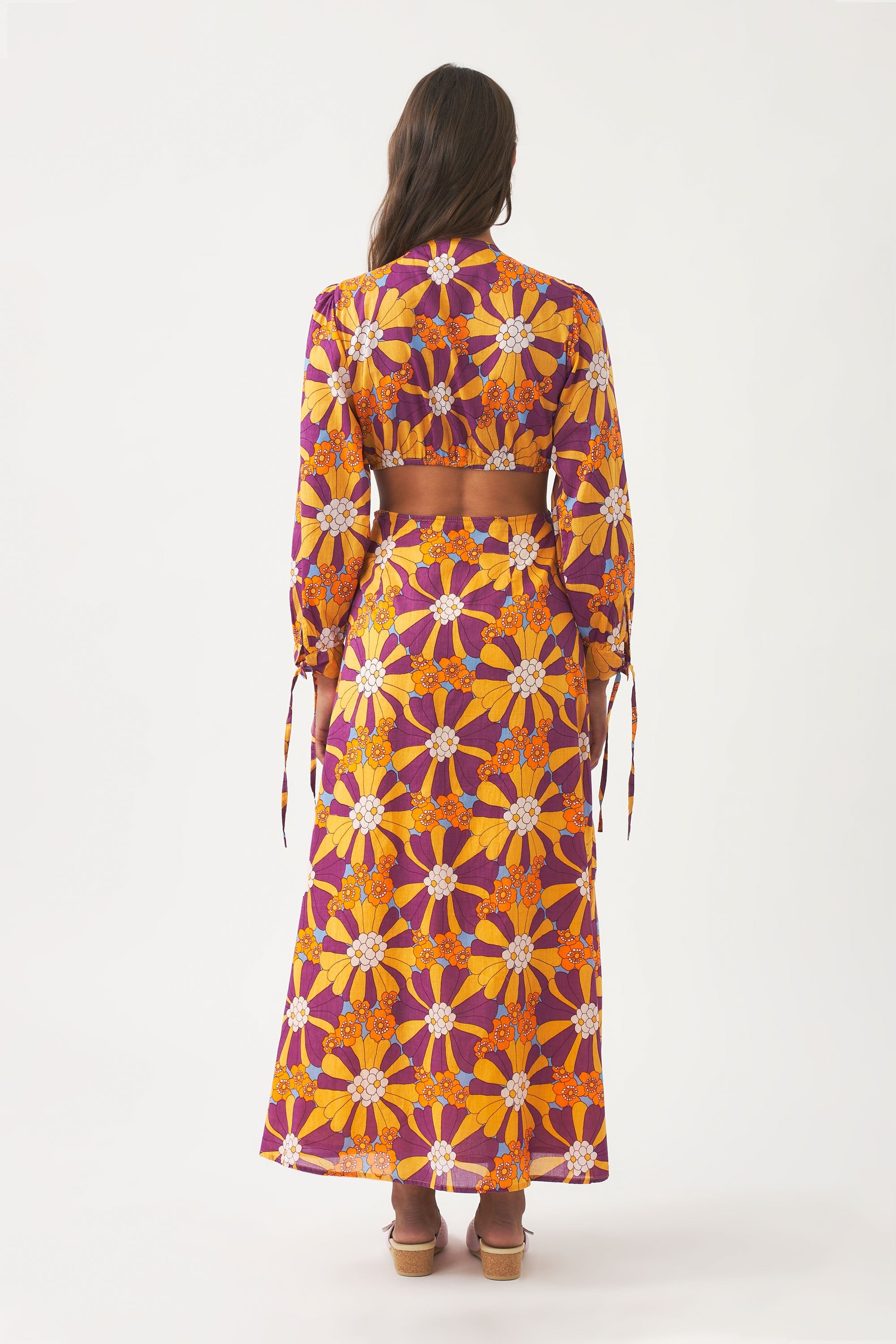 Robe longue à découpes Alicia