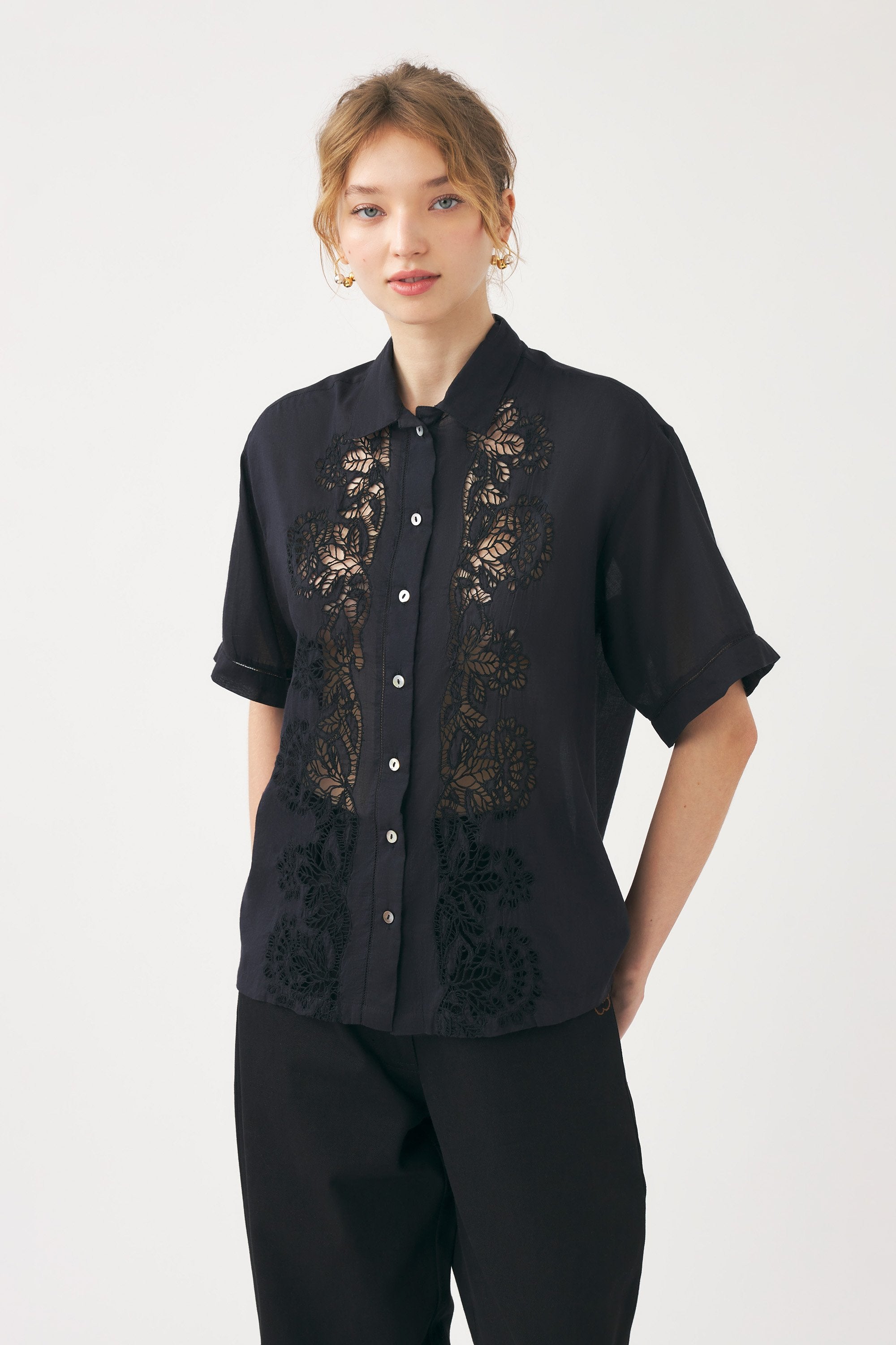 Chemise ajourée Aloha