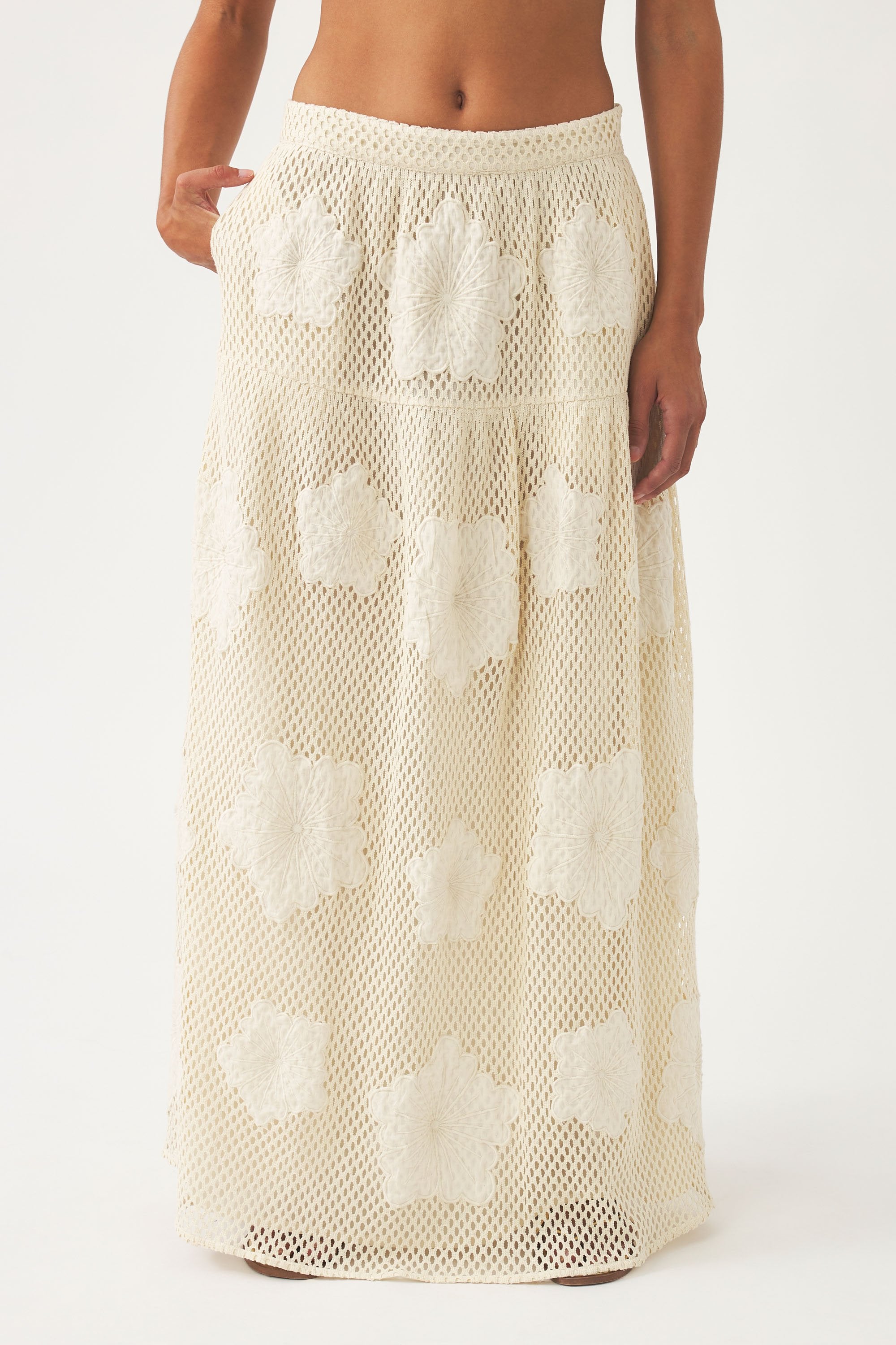 Embroidered skirt Aloni