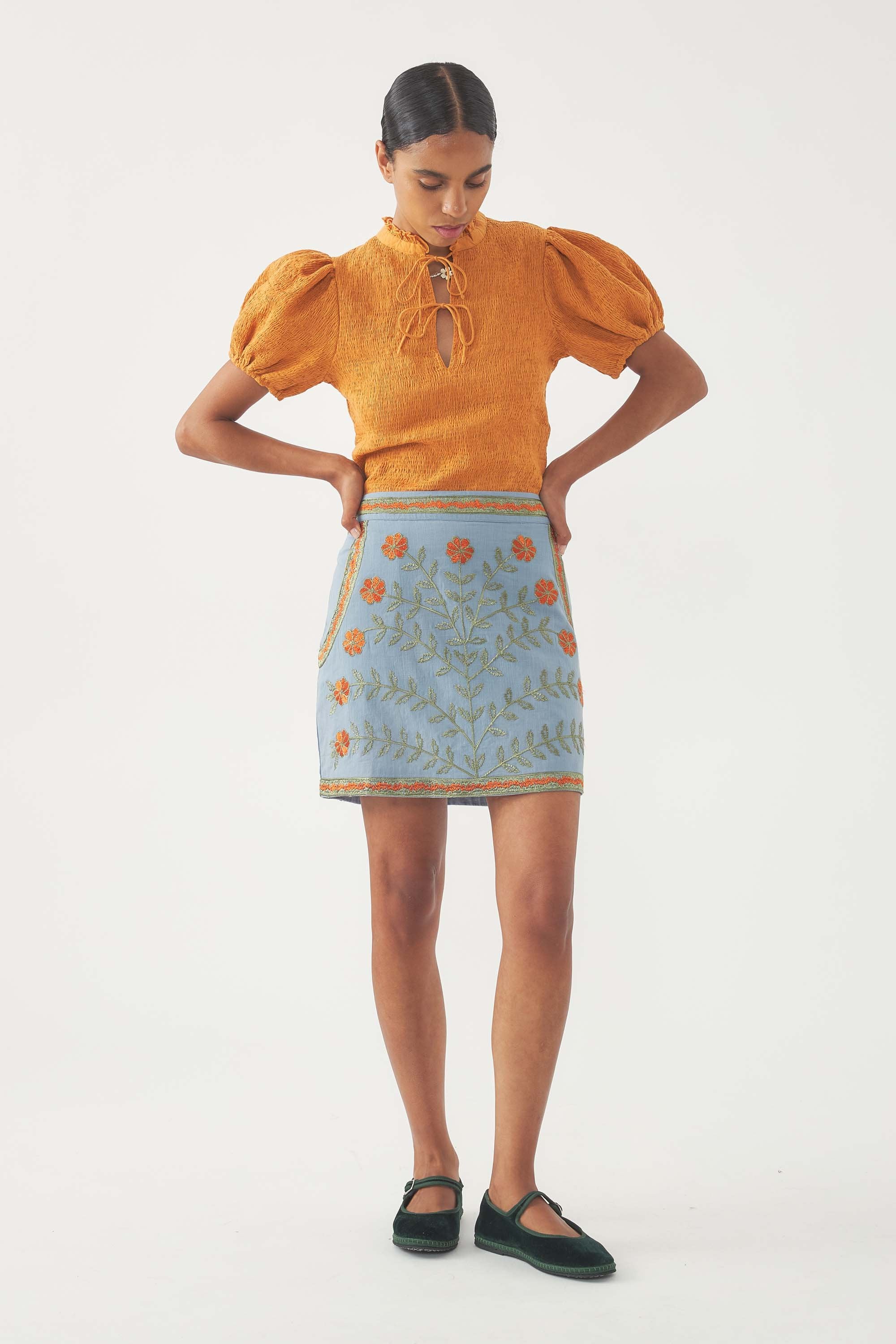 Smocked Blouse Angelo