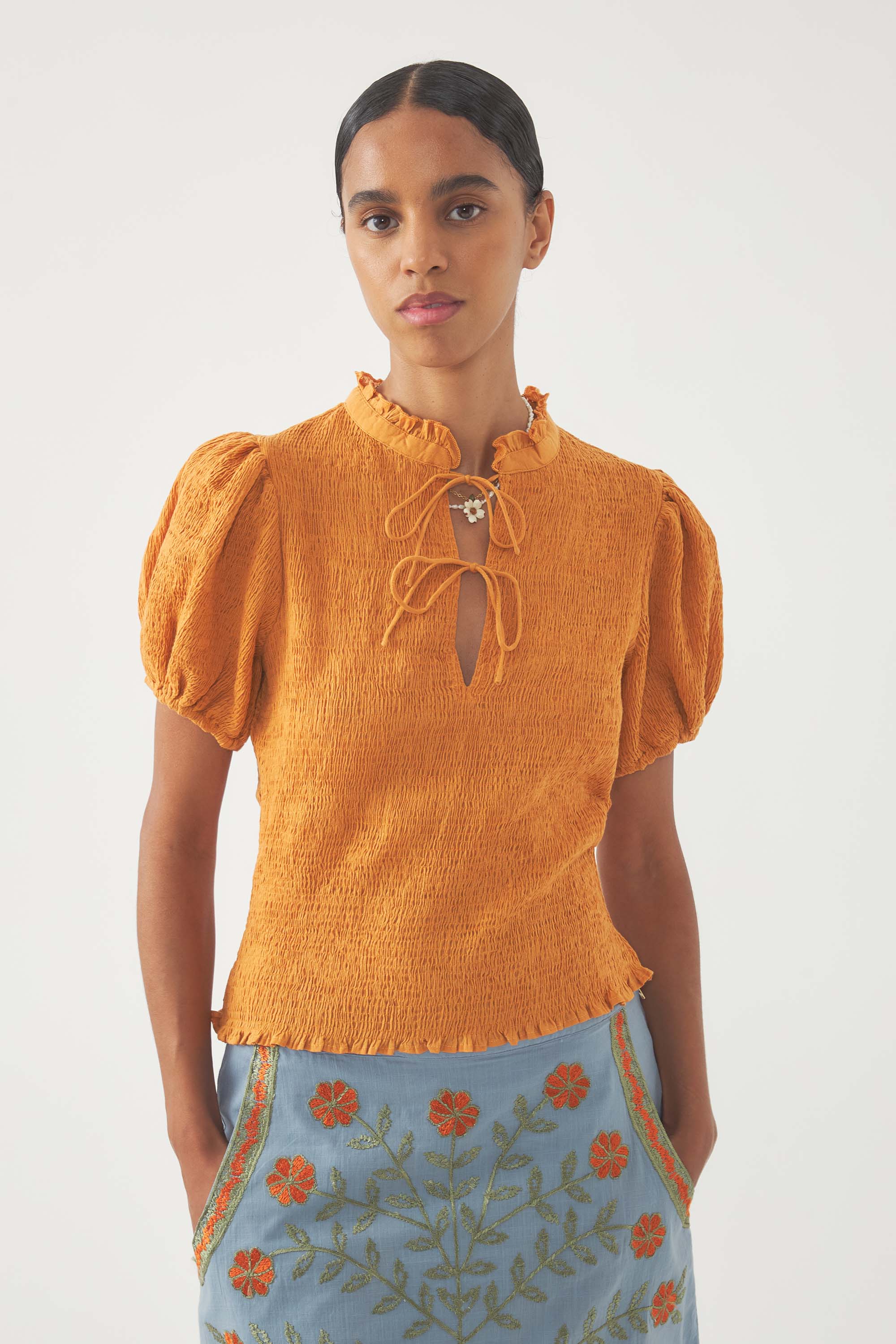 Smocked Blouse Angelo