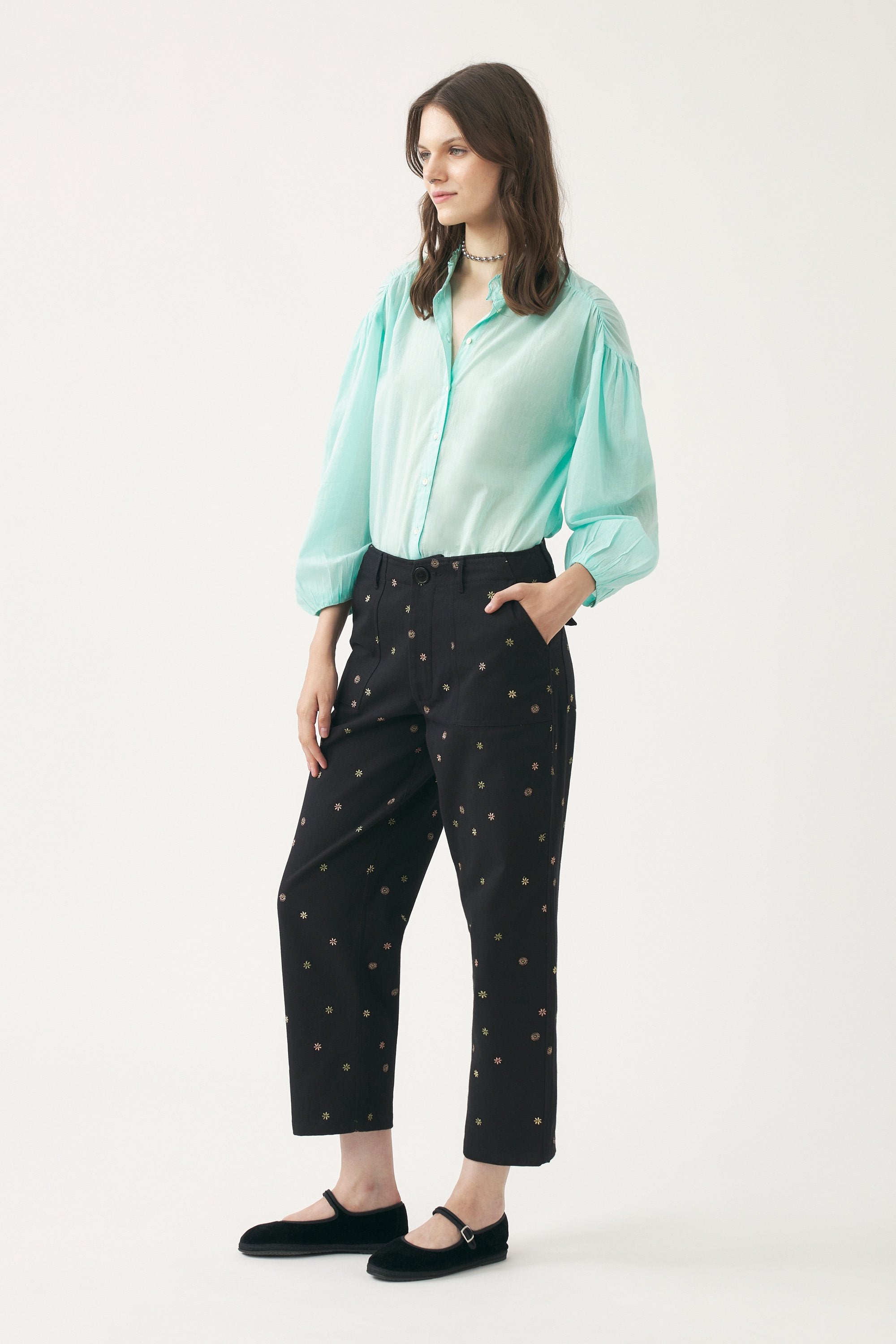 Camisa de voile de algodón Anna