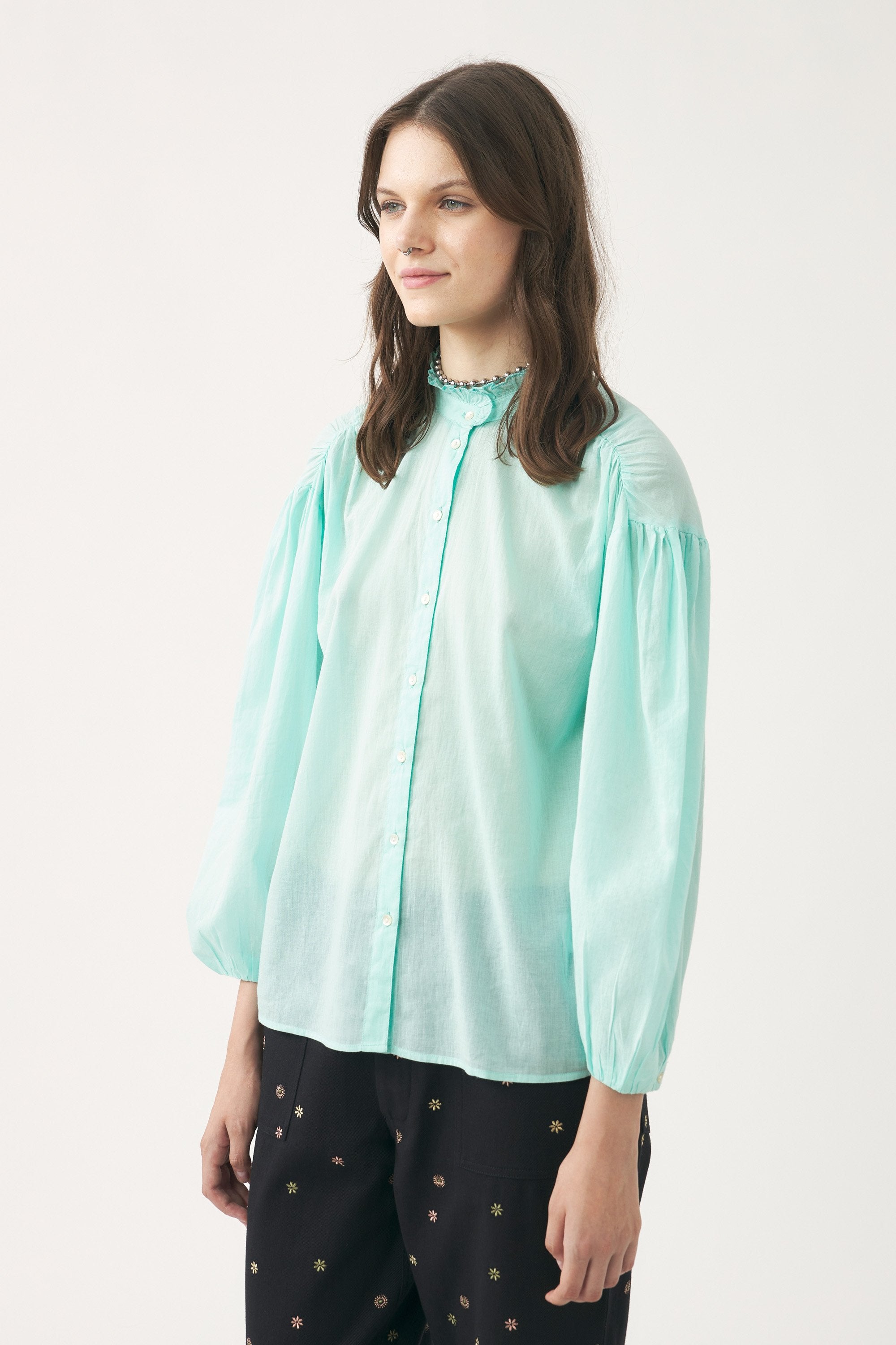 Camisa de voile de algodón Anna