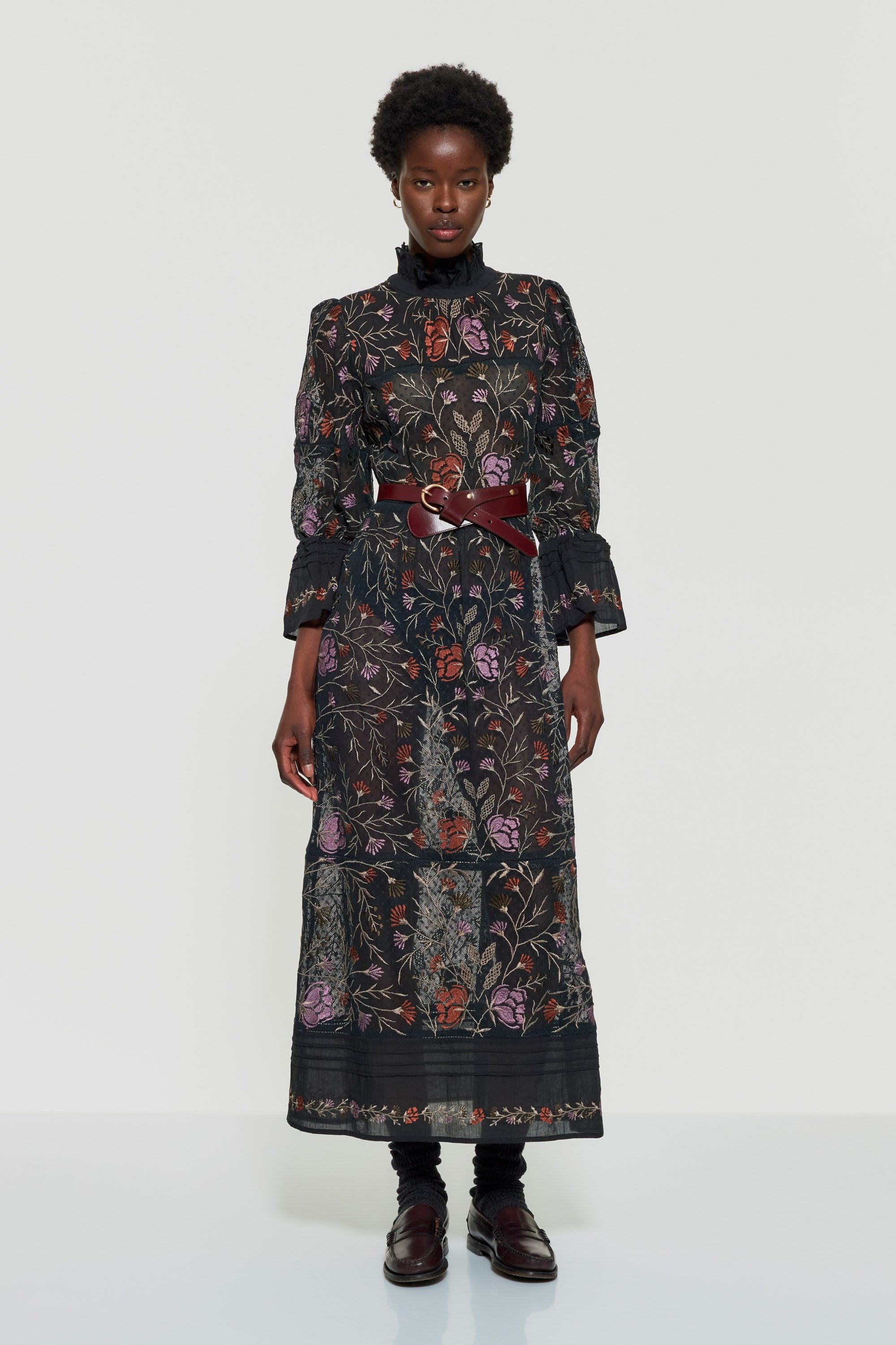 Ari embroidered maxi dress