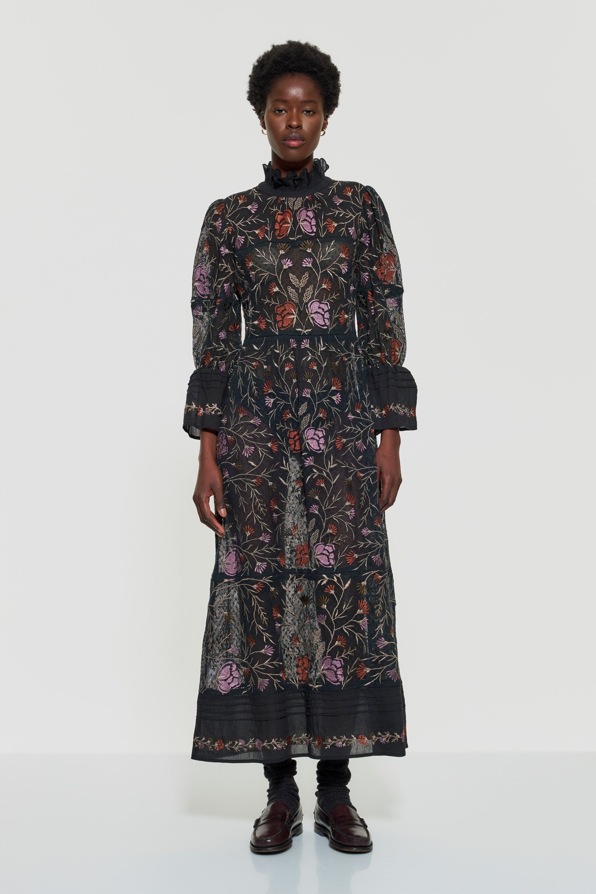 Ari embroidered maxi dress