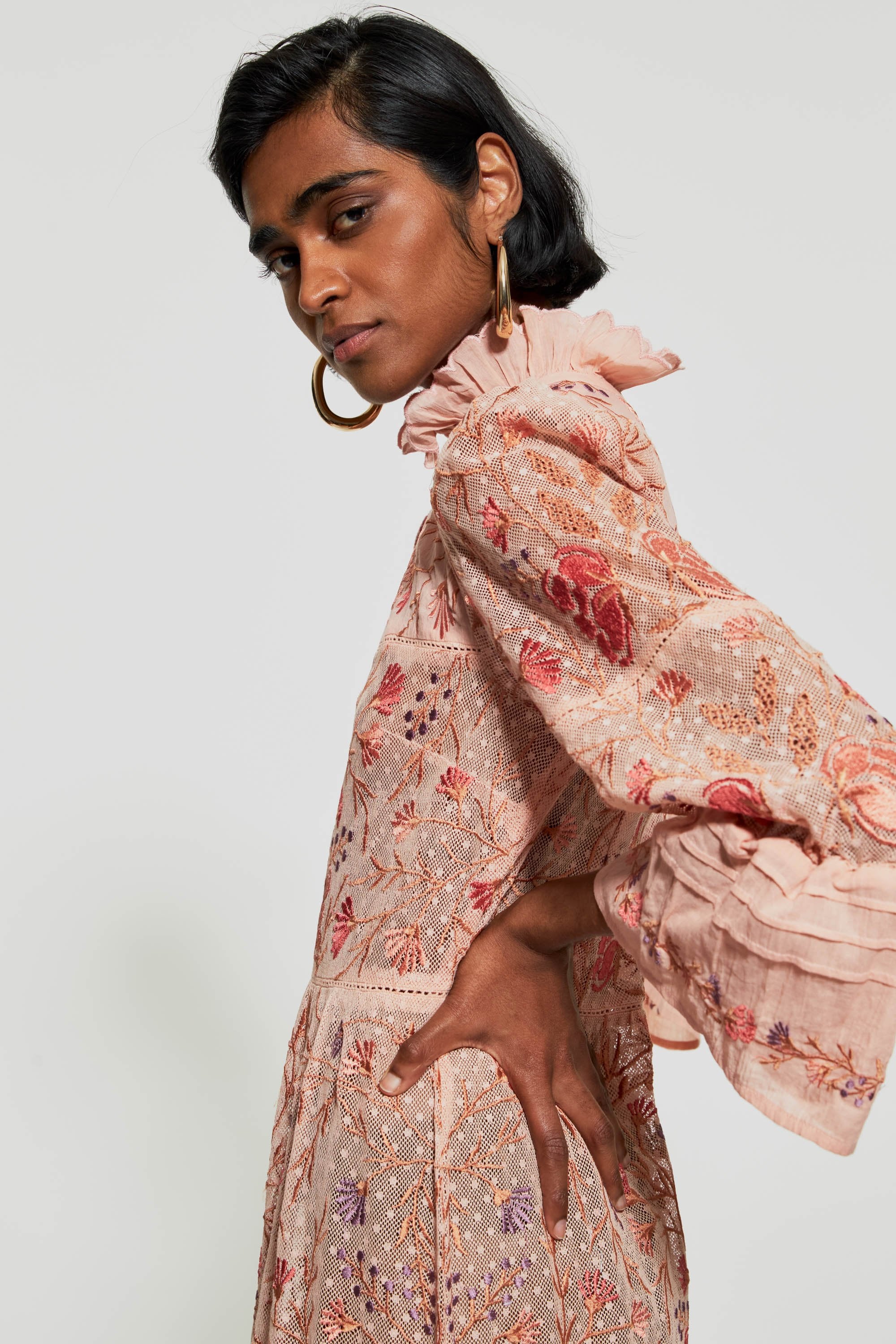 Vani embroidered maxi dress