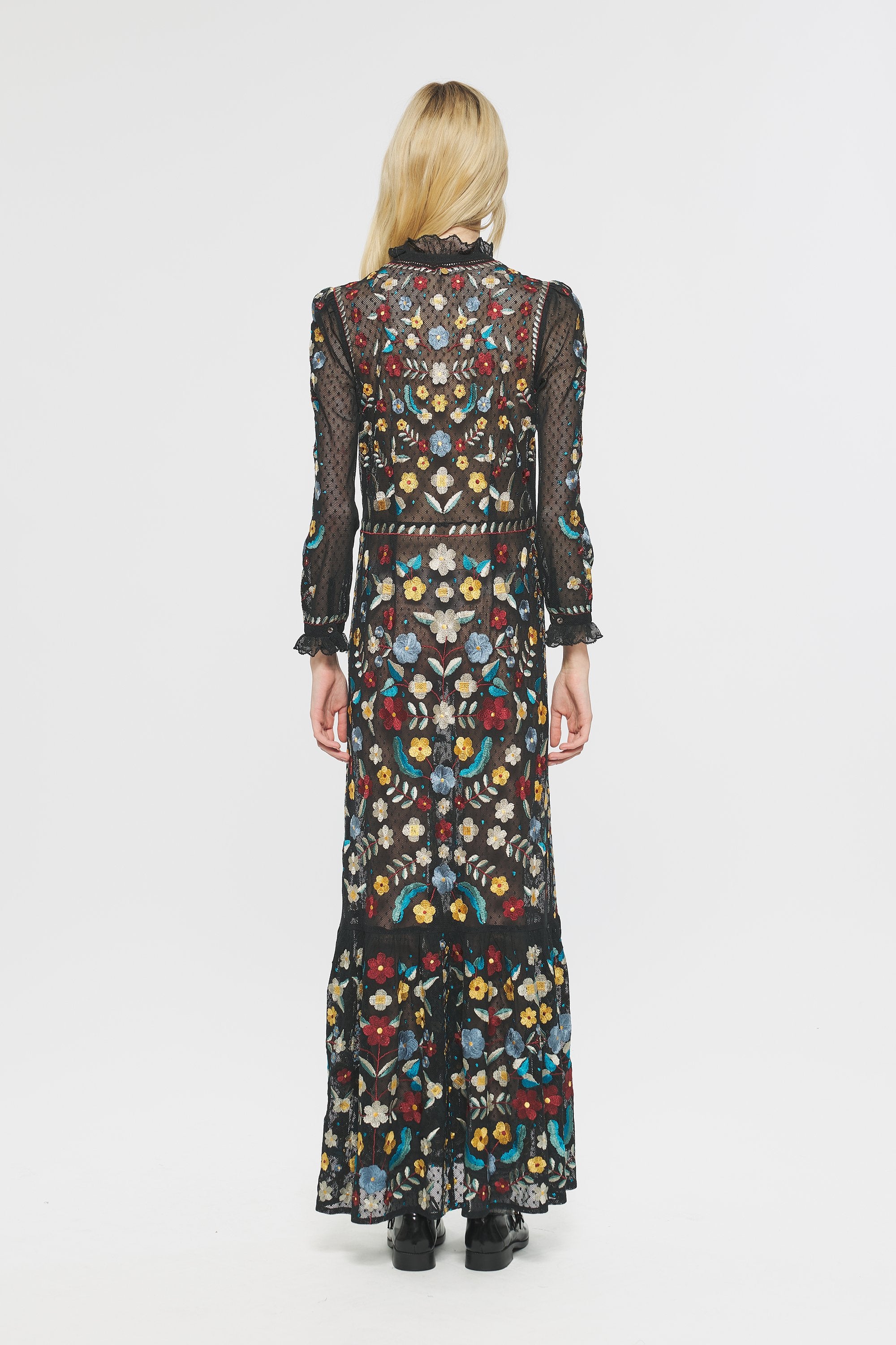 Ariani Embroidered maxi dress