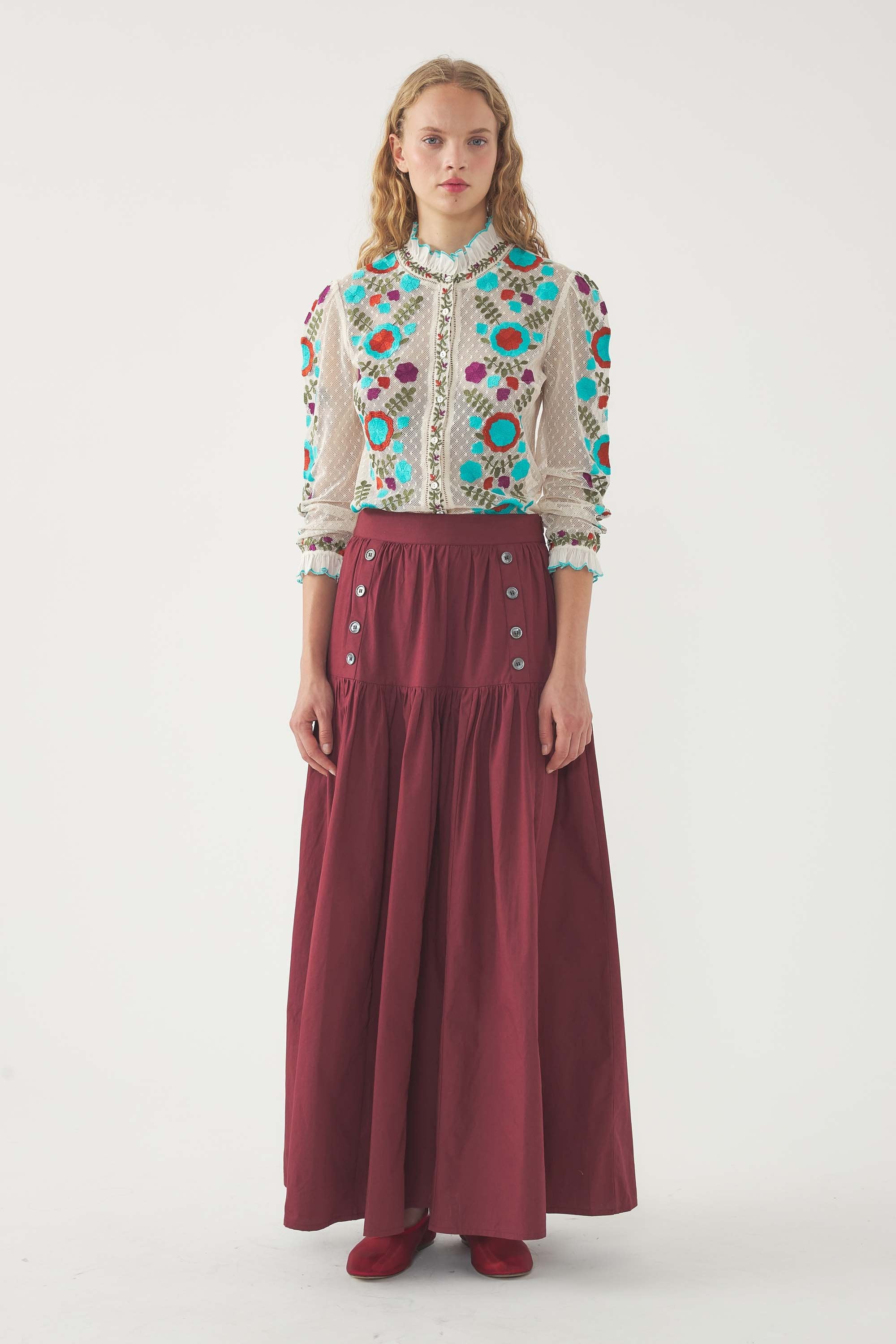 Blouse brodée Ary