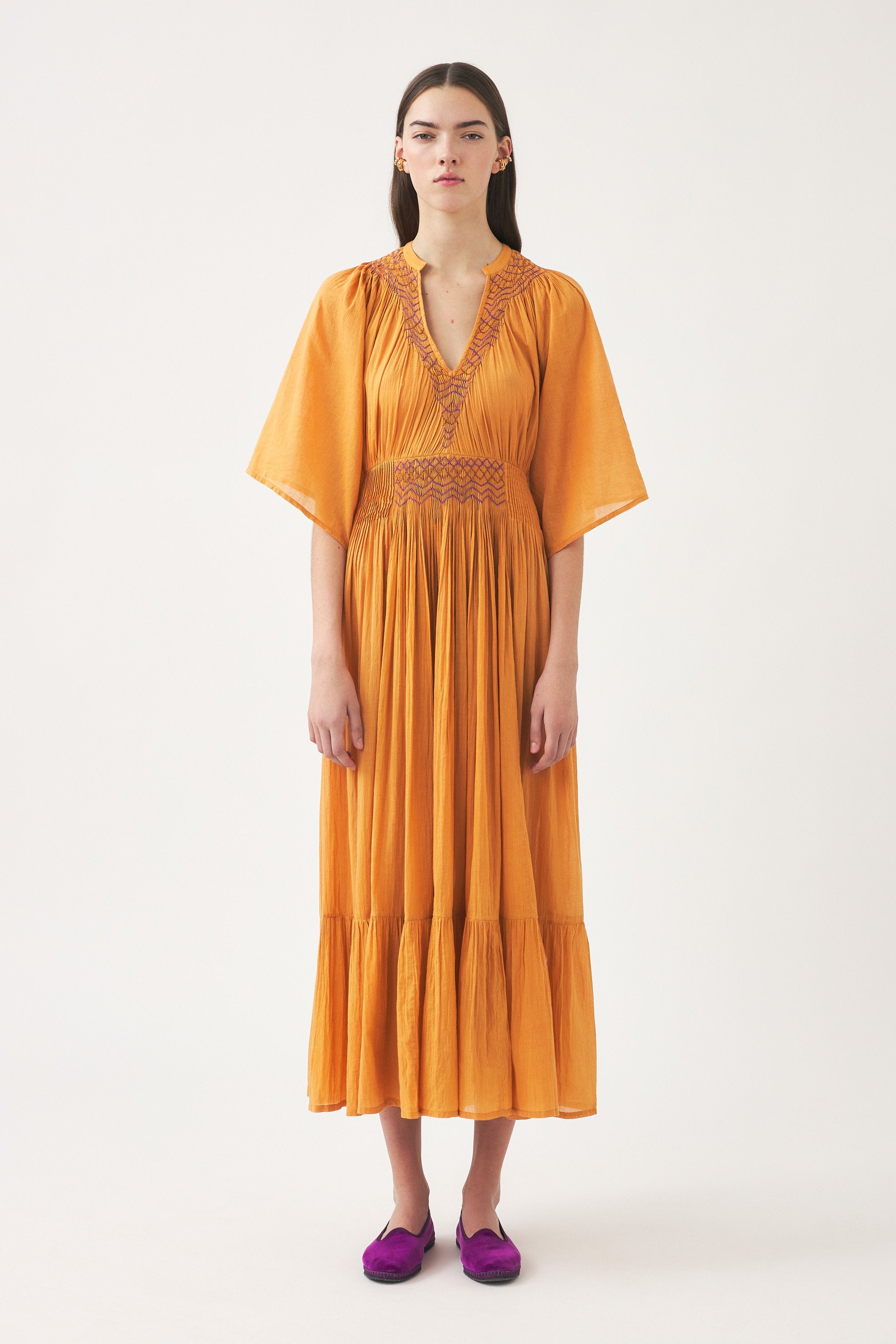 Maxi ruffle dress Ayo