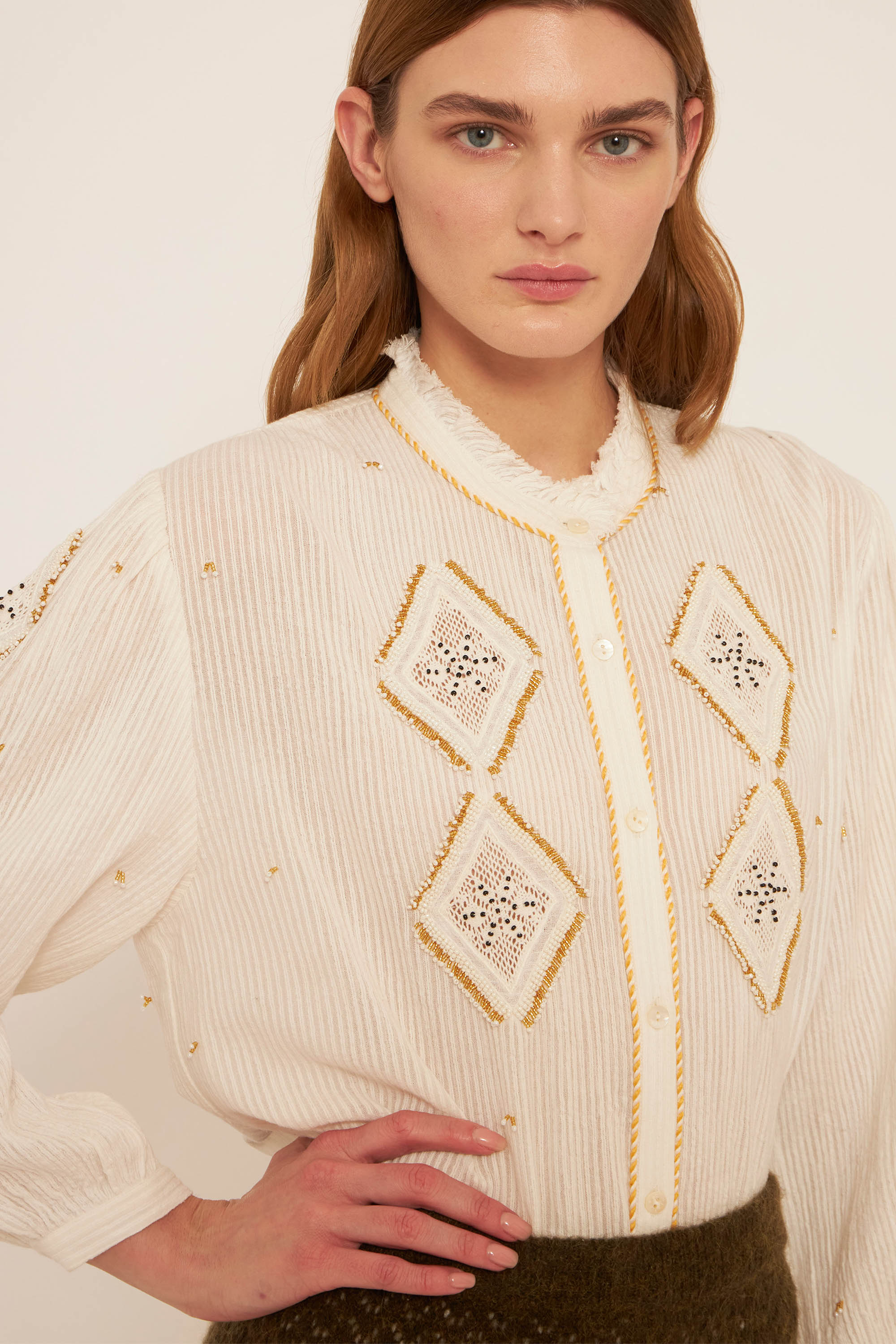 Ayo embroidered blouse