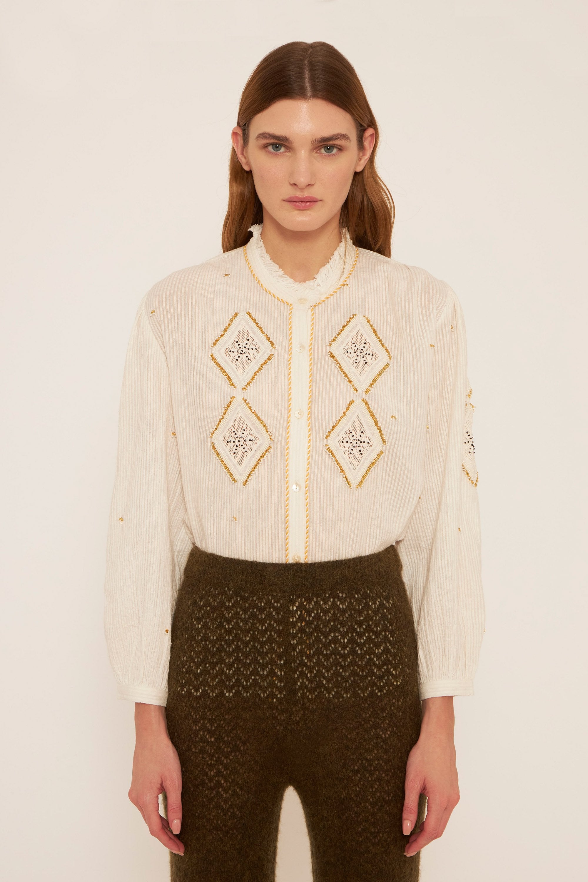 Ayo embroidered blouse