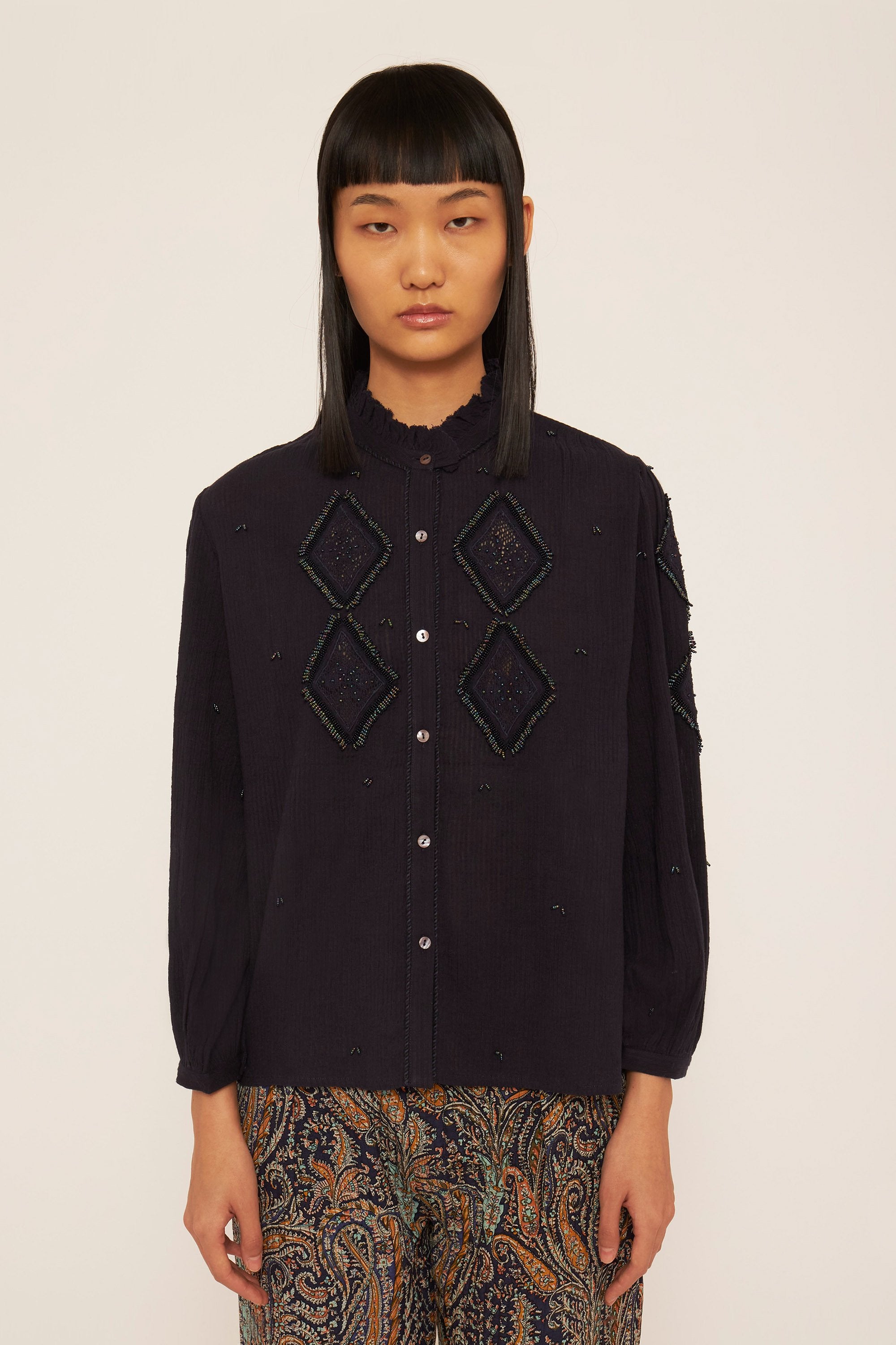 Ayo embroidered blouse