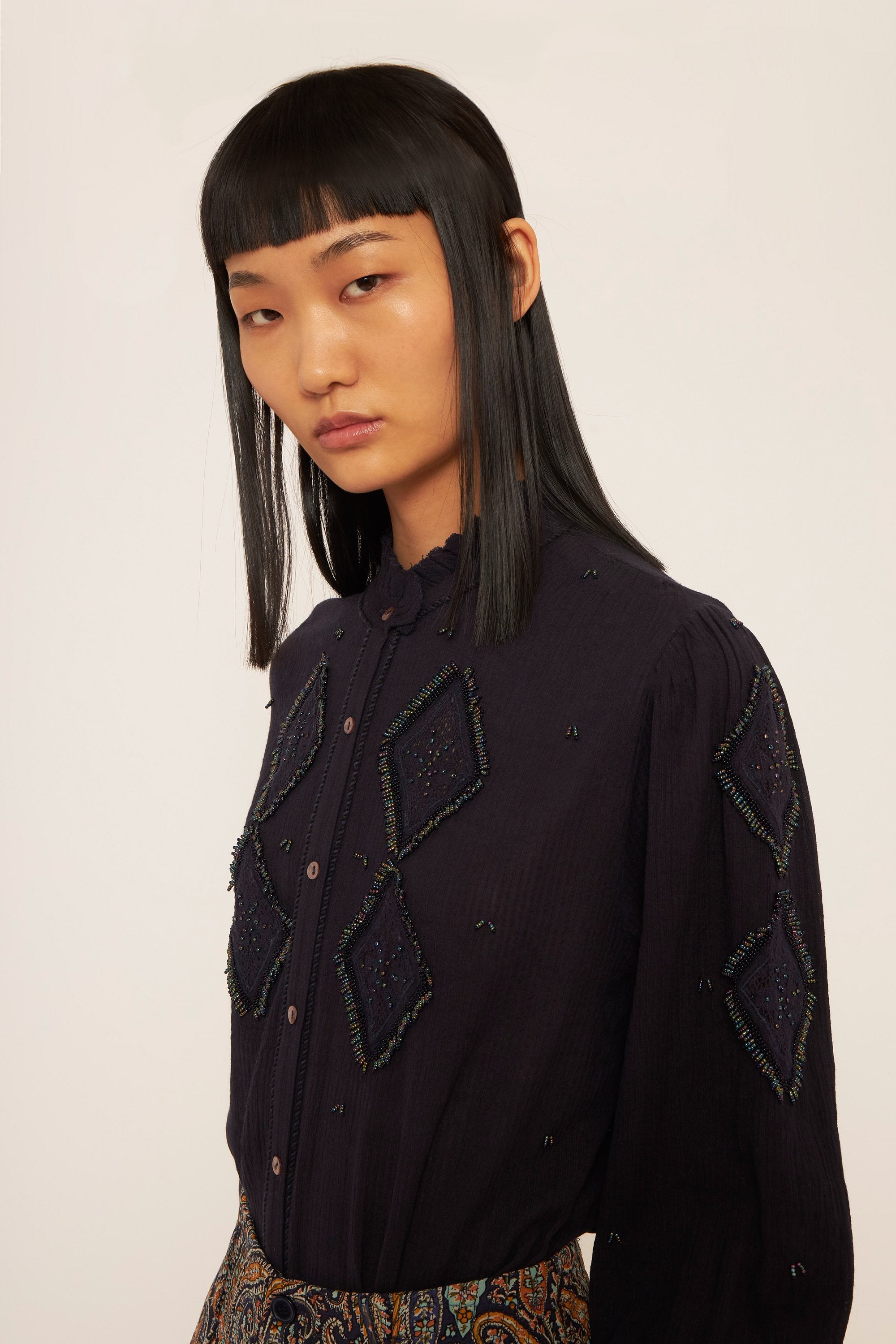 Ayo embroidered blouse