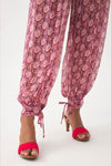 Pantalon sarouel en mousseline Cassy