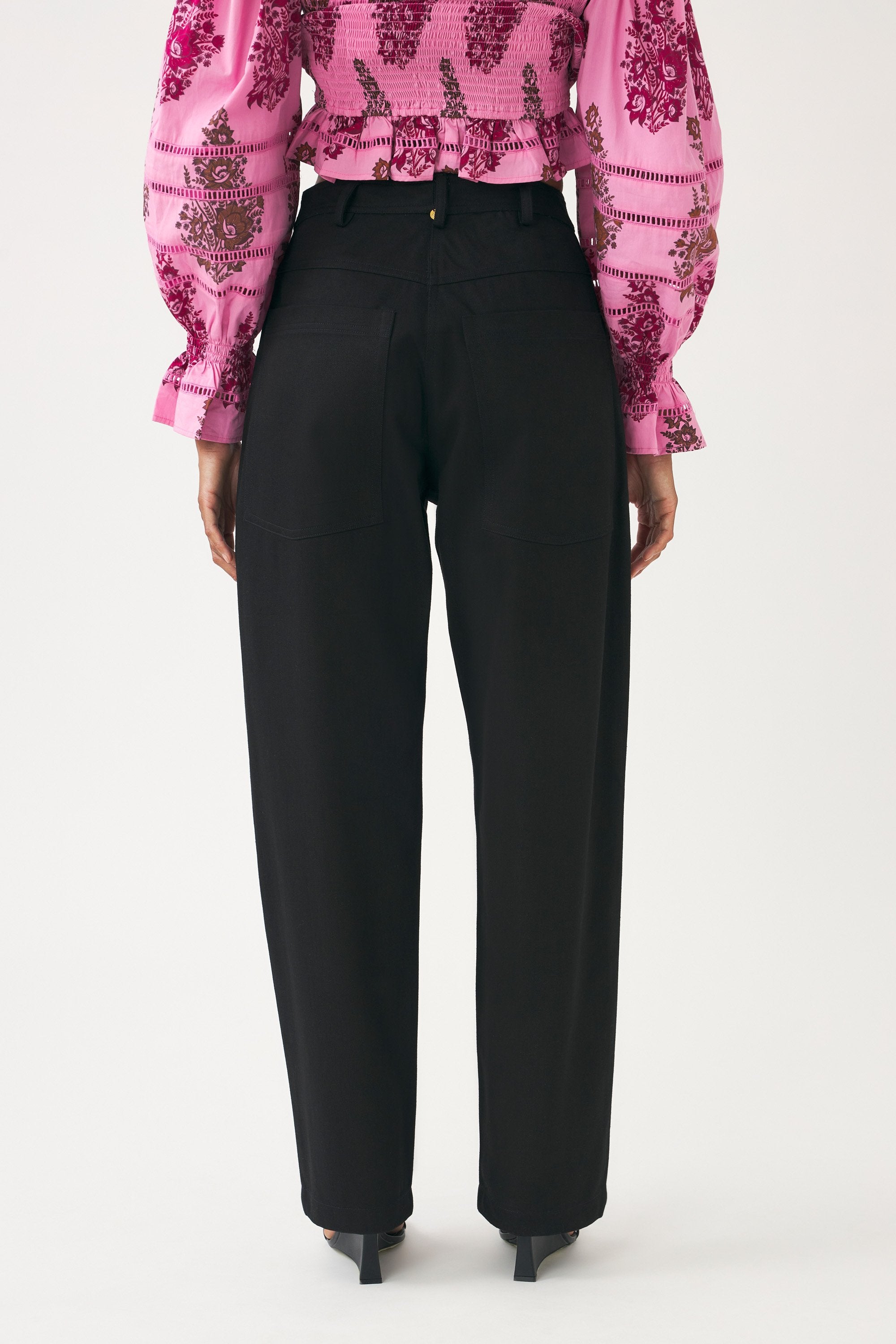 Pantalon oversize brodé Cindy