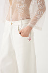 Pantalon oversize brodé Cindy