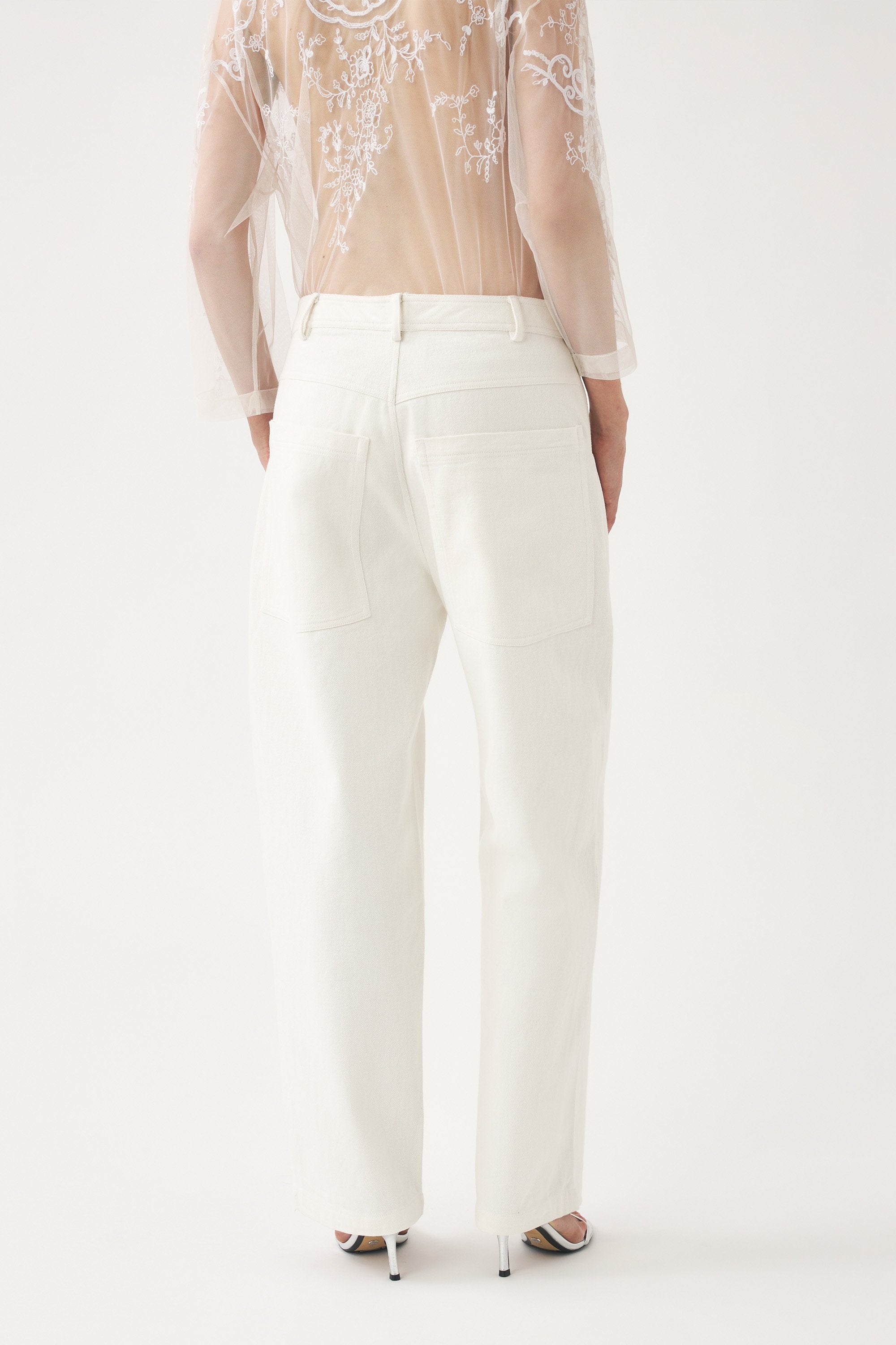 Pantalon oversize brodé Cindy
