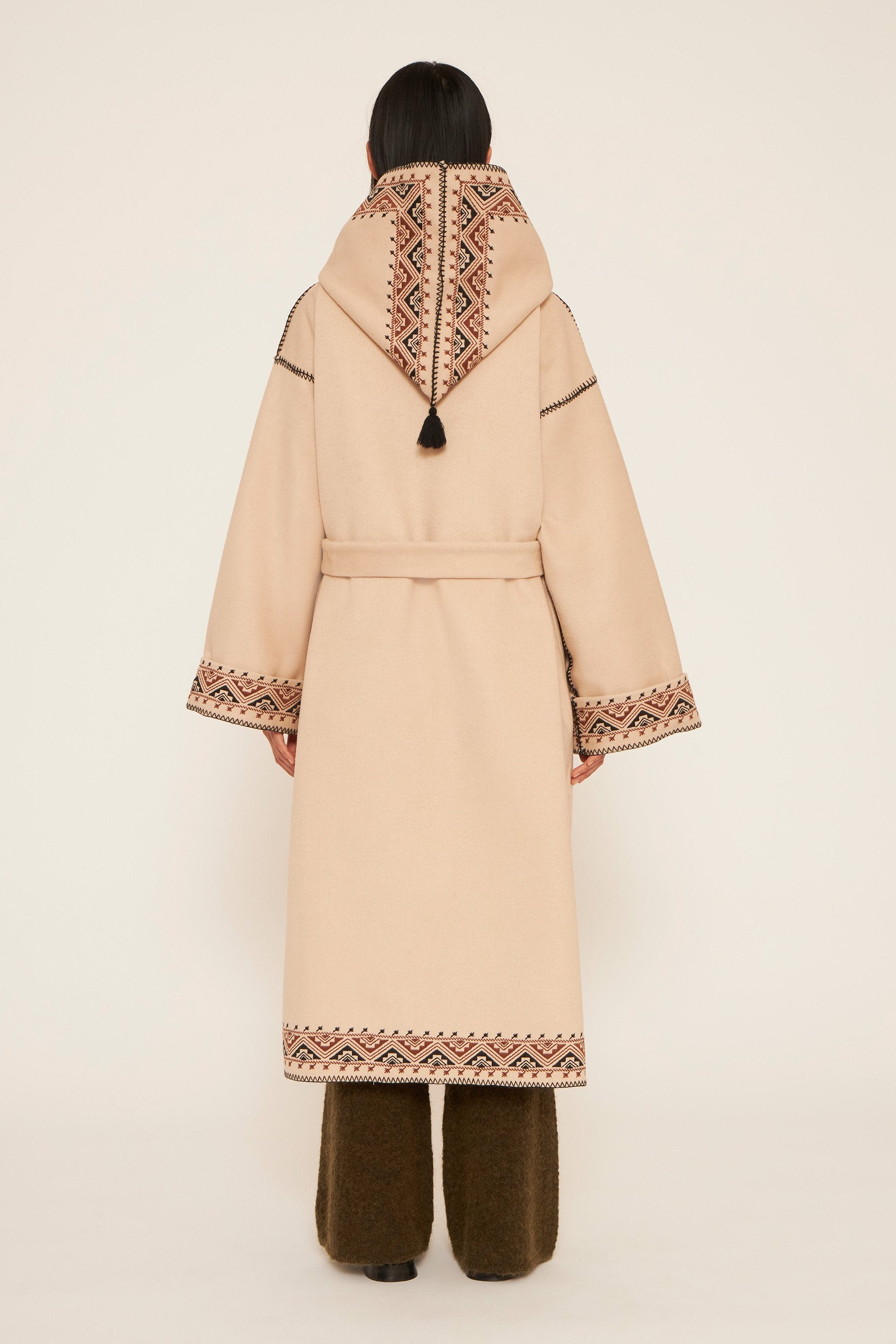 Condor long embroidered coat