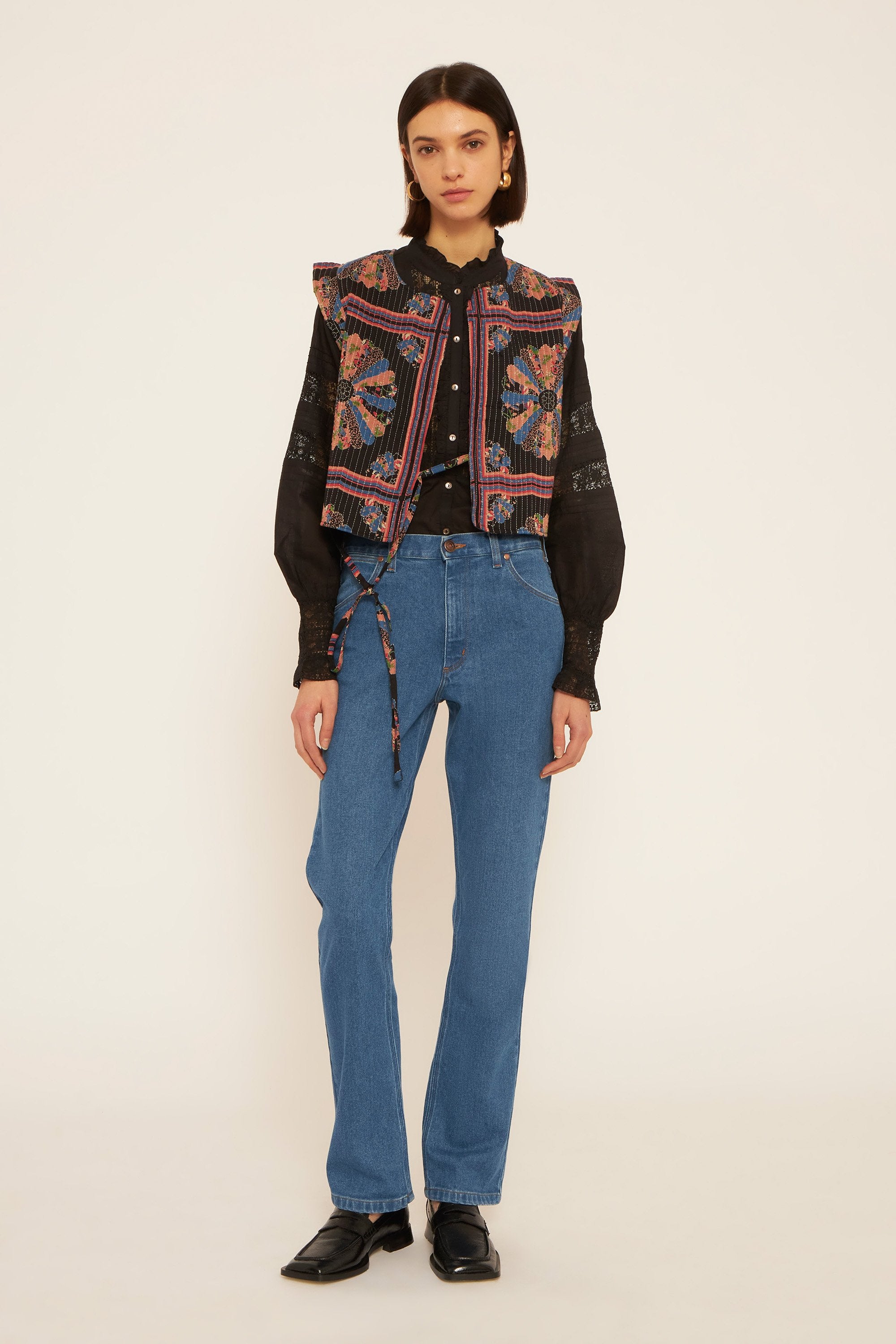 Blouse brodée Davina