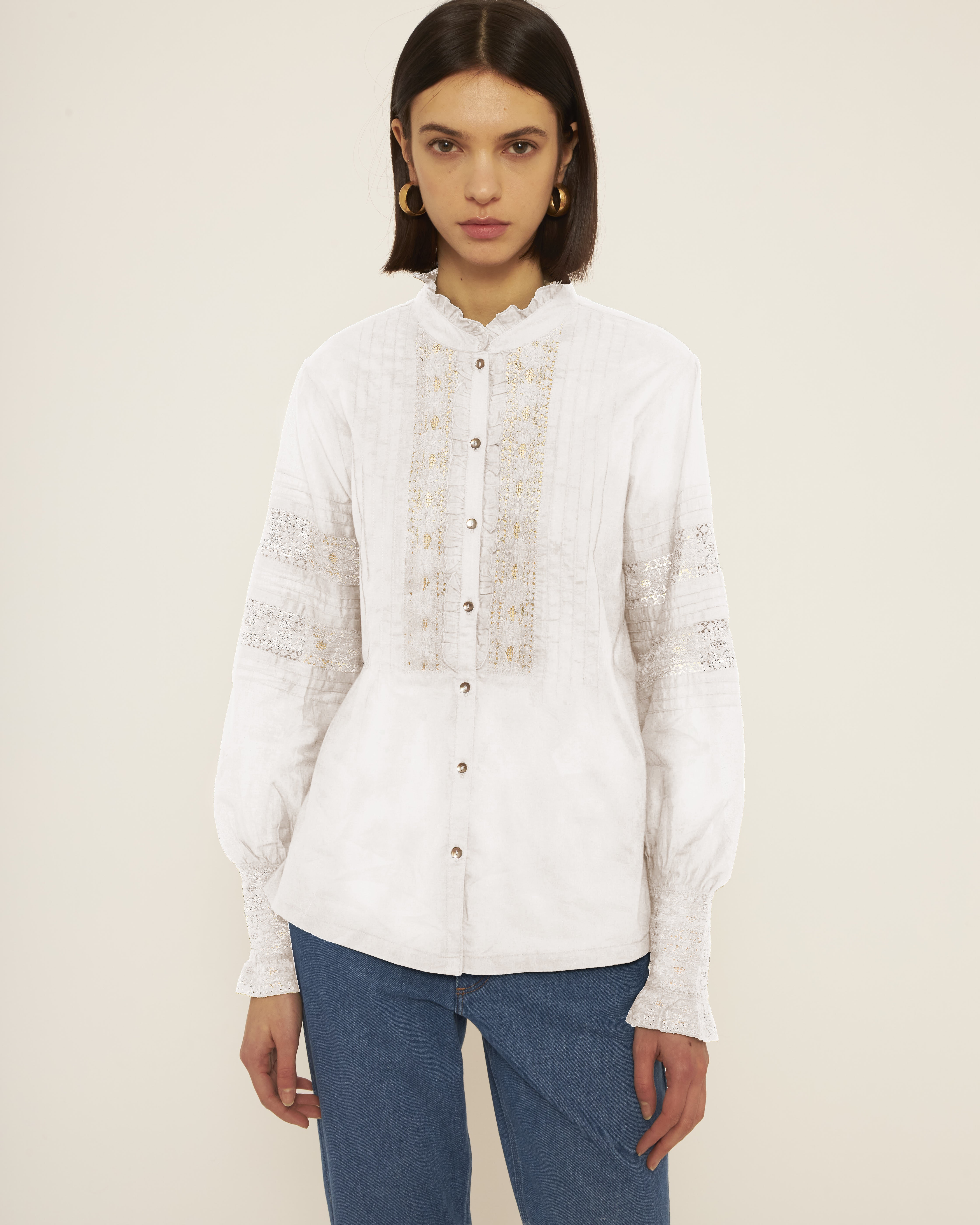 Blouse brodée Davina