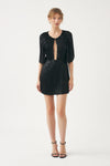 Mini dress hand-embroidered with pearls Dune