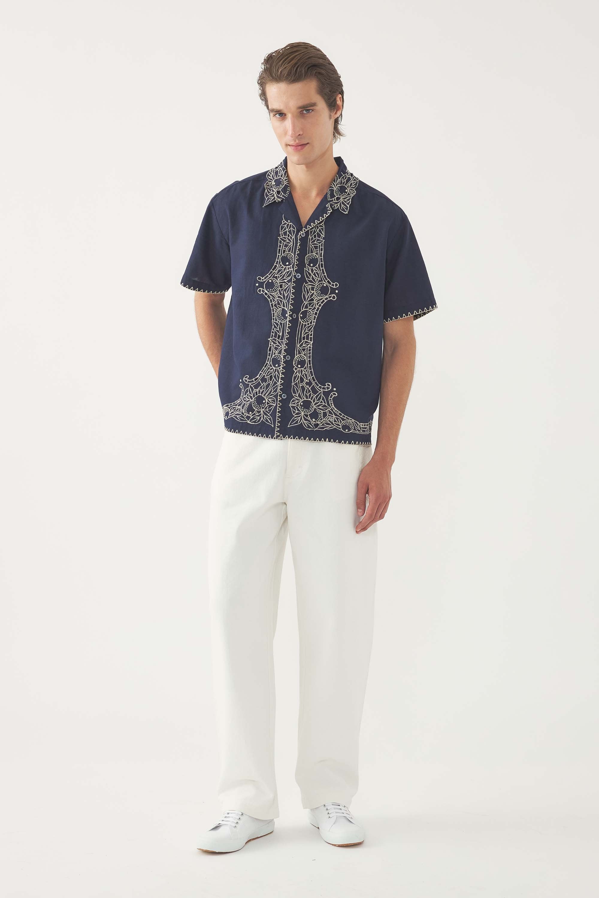Chemise brodée Dylan