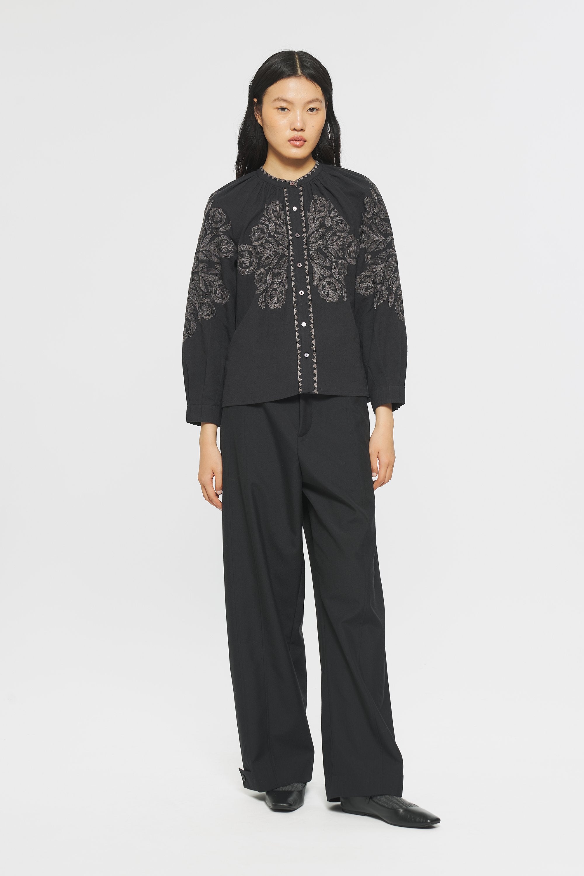 Bestickte Bluse Eglantine